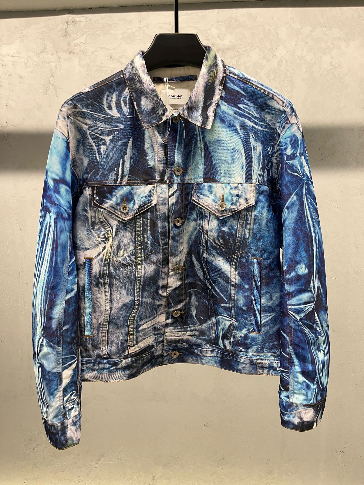 Doublet MIRAGE PRINTED DENIM JACKT | Grailed