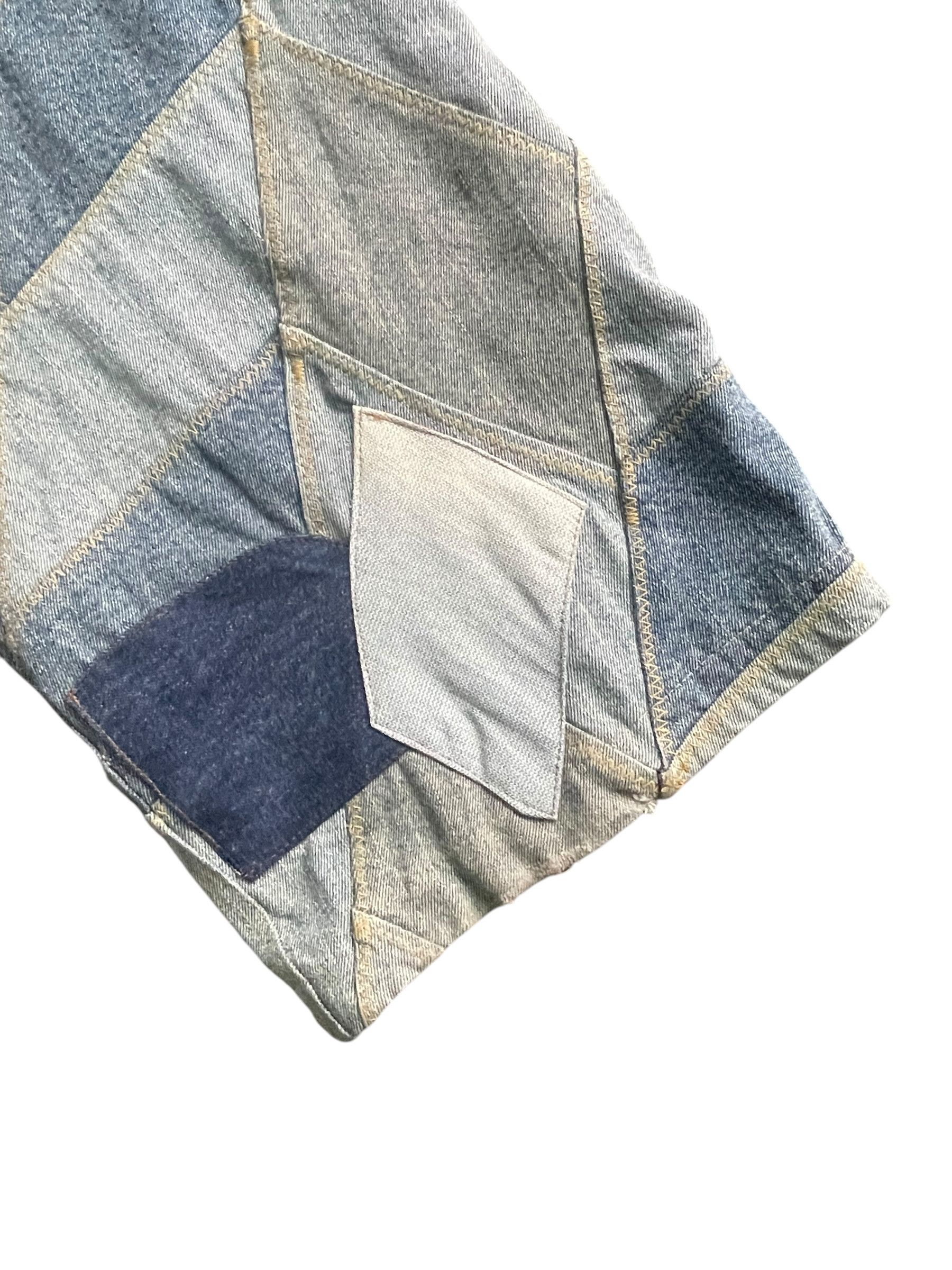 Indigo Indigo Gold Custom Patched Denim Size US 41 - 7 Thumbnail