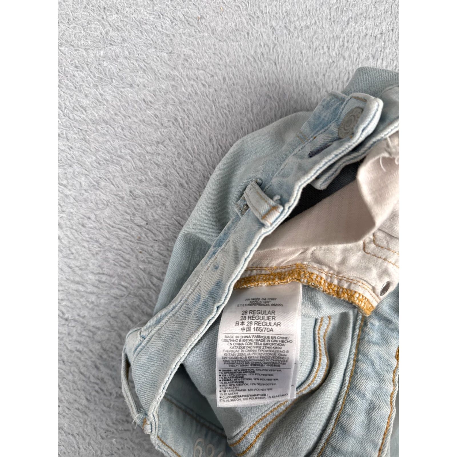Gap Gap Jeans Women 28 Blue Denim Always Skinny High Rise Light Wash Distressed 28L Size 28" / US 6 / IT 42 - 7 Thumbnail