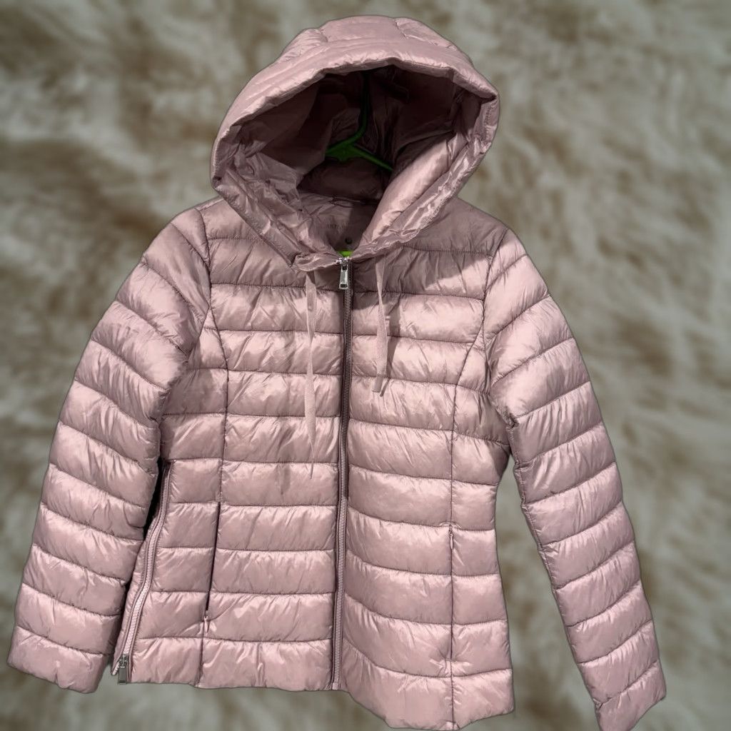 Vintage Antonio Melani Hood Jacket Windbreaker Pink M Womens Zip Pockets Nylon Full Front Zip Size M / US 6-8 / IT 42-44 - 1 Thumbnail