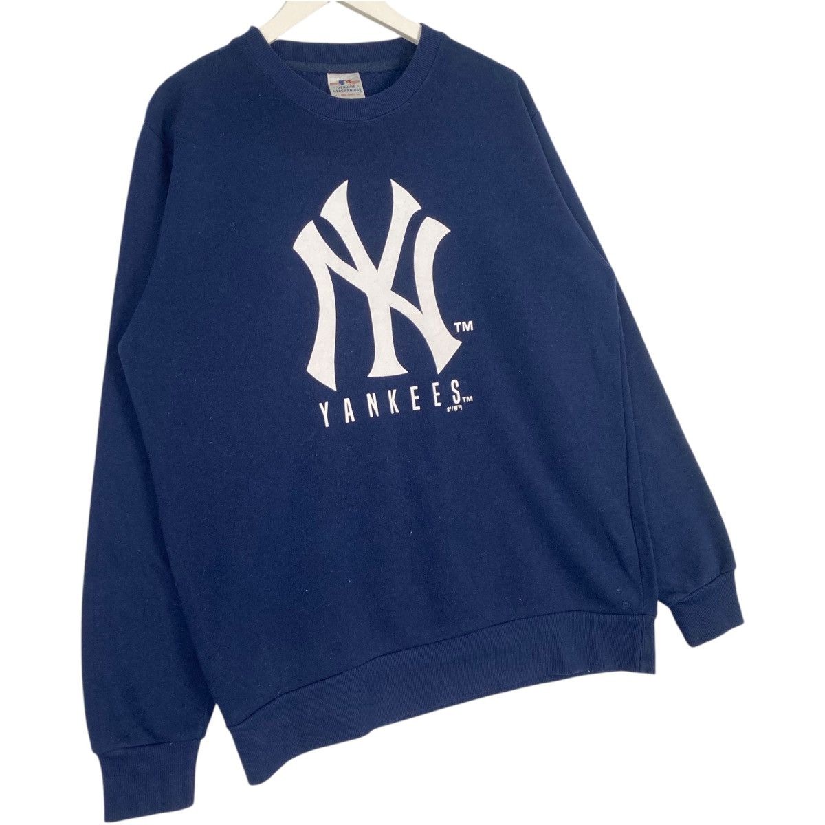 Vintage Vintage New York Yankees Crewneck Sweatshirt Navy Blue Size US L / EU 52-54 / 3 - 3 Thumbnail