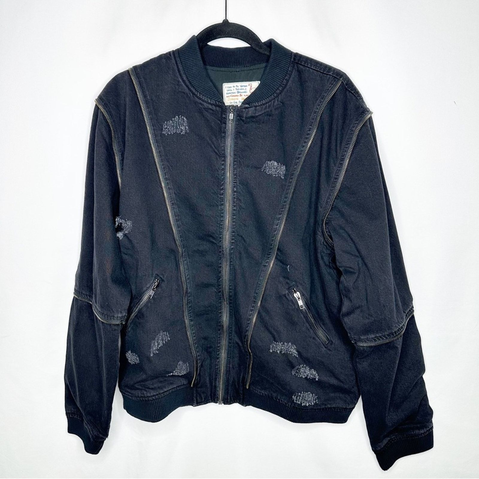 Sandrine Rose SANDRINE ROSE Black Zip Bomber NWT in Medium Size M / US 6-8 / IT 42-44 - 2 Thumbnail
