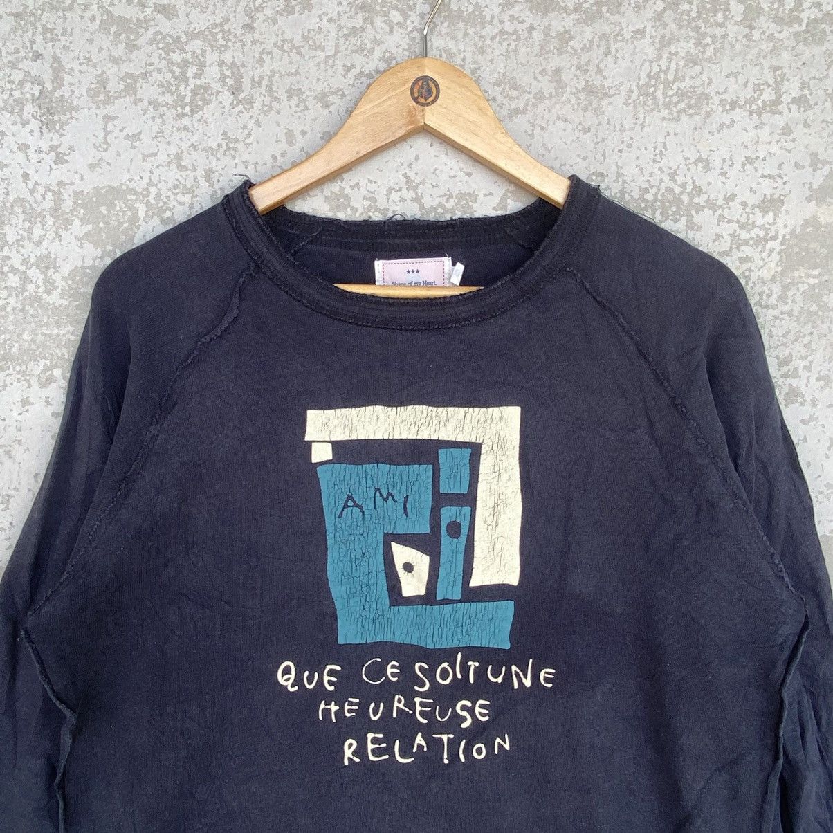 Other Vintage Shape of my heart Printed Crewneck Sweatshirt Black Size US M / EU 48-50 / 2 - 4 Thumbnail