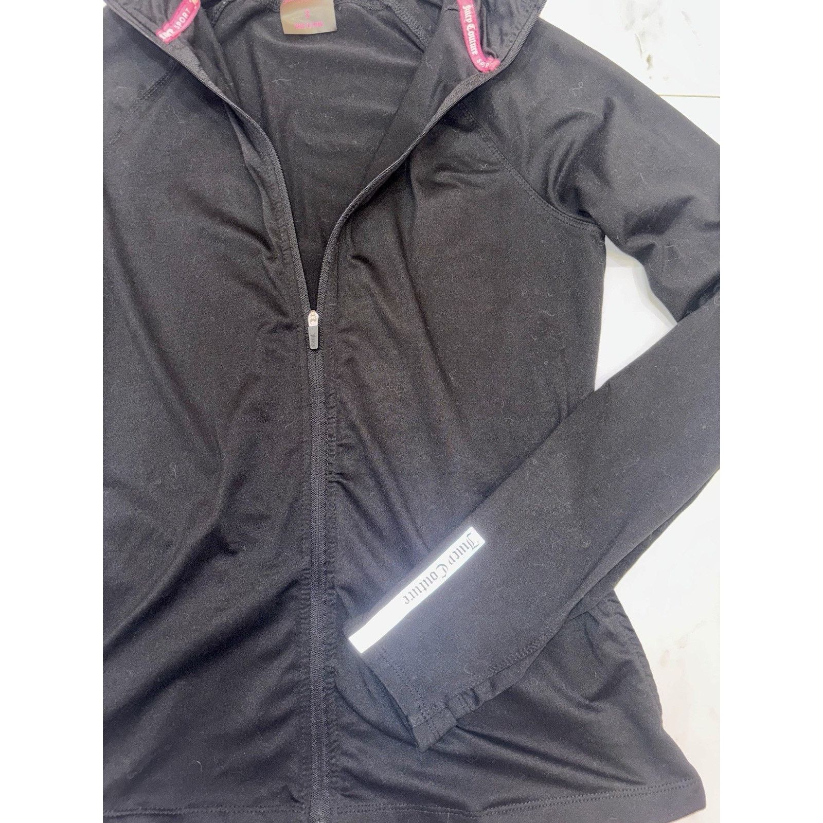 Juicy Couture Juicy Couture Black Track Jacket Zip Up Womens M Size M / US 6-8 / IT 42-44 - 6 Thumbnail