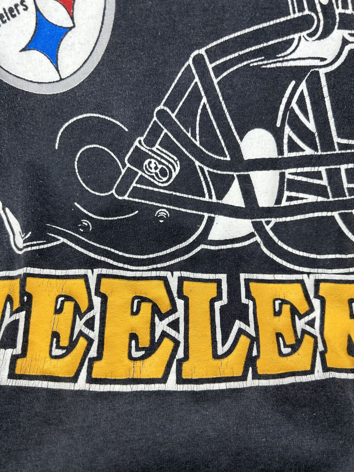 NFL × Vintage Mens Vintage Pittsburgh Steelers T Shirt NFL rare tee 90s Size US XL / EU 56 / 4 - 13 Thumbnail