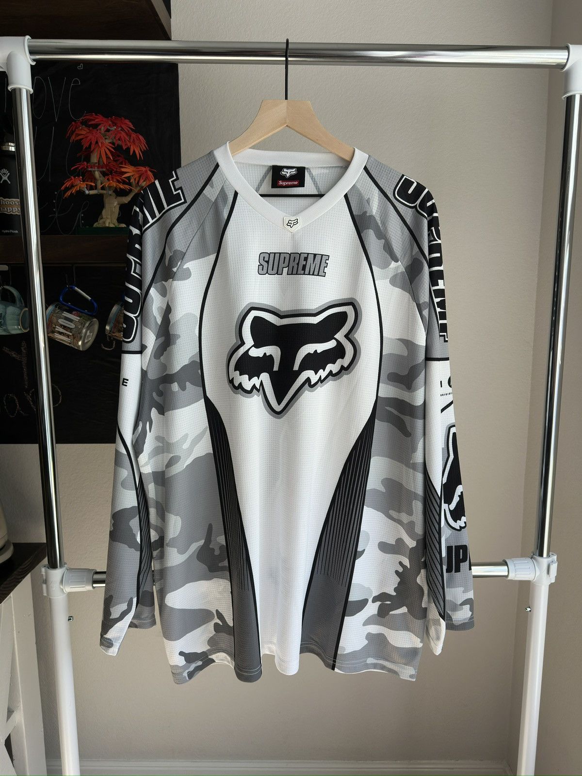 Fox Racing × Supreme DMX Moto Jersey Arctic Camo Size US XXL / EU 58 / 5 - 1 Thumbnail