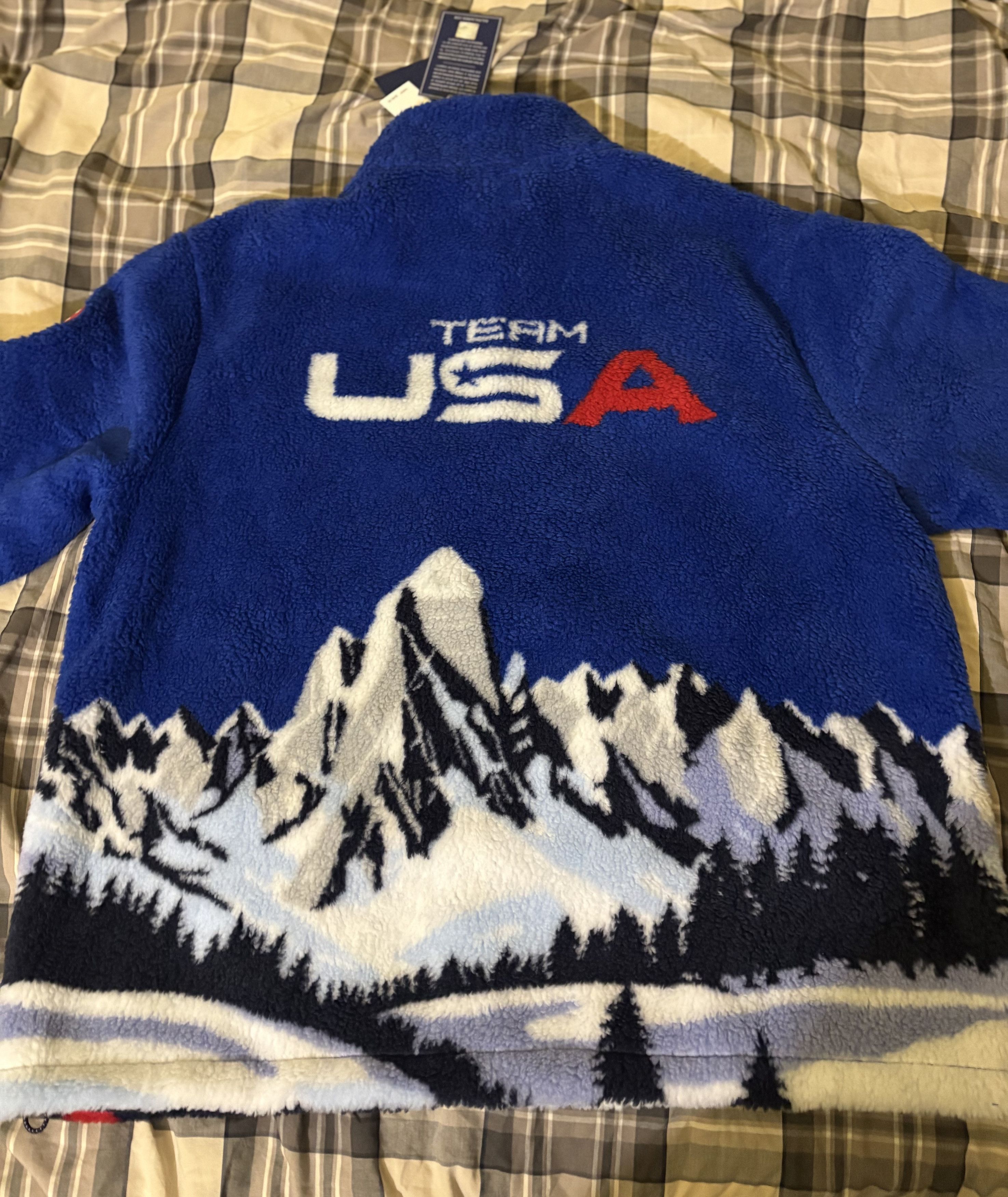 Polo Ralph Lauren Team USA Pile Fleece Pullover Size US XL / EU 56 / 4 - 7 Thumbnail