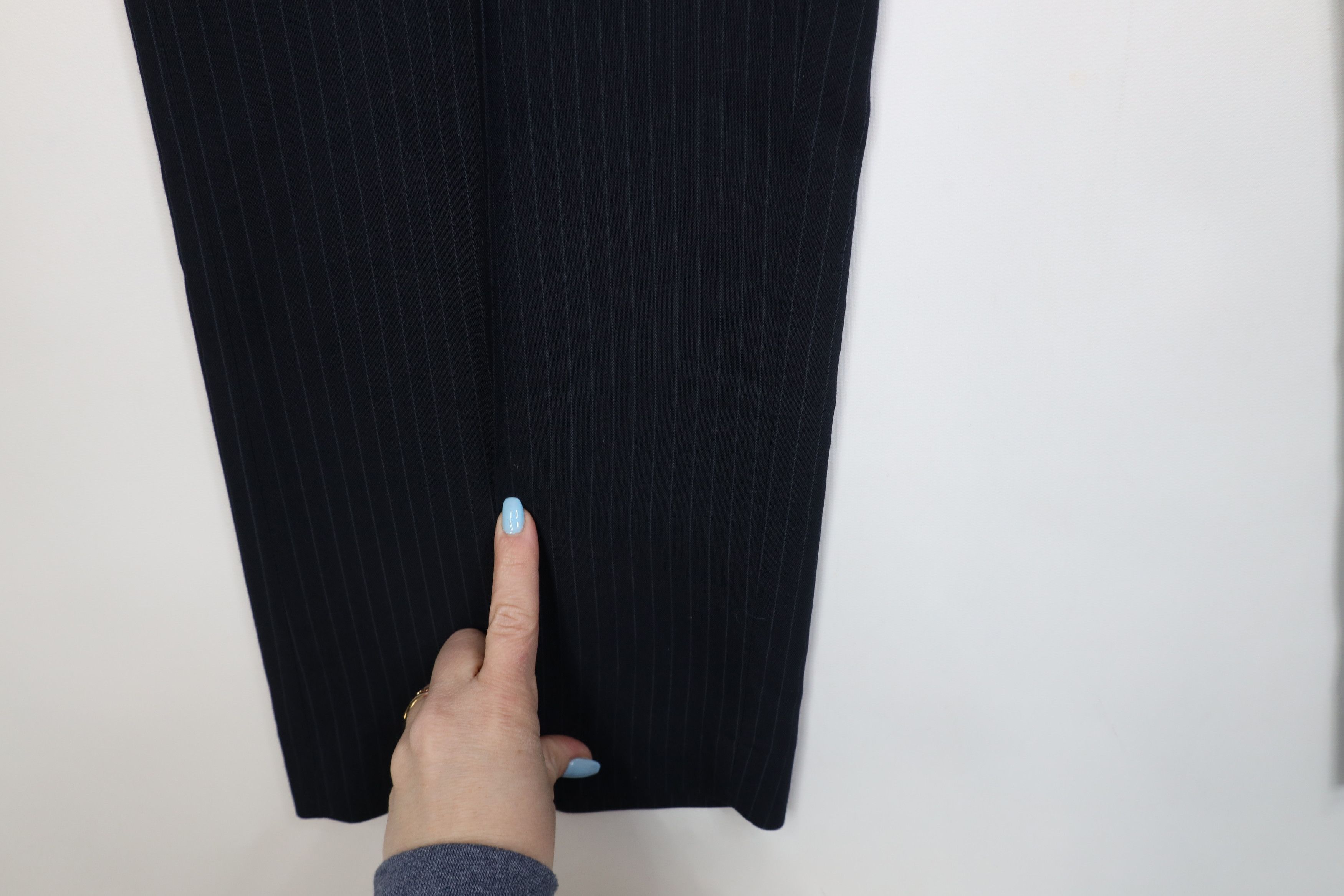 Vintage Vintage 70s Streetwear Knit Wide Leg Chino Pants Blue USA Size US 42 / EU 58 - 5 Thumbnail
