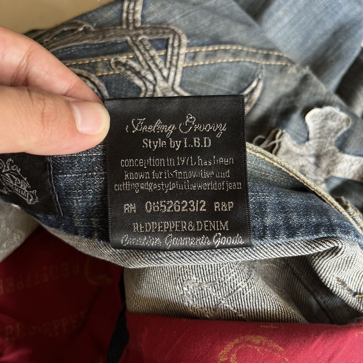 If Six Was Nine Redpapper Cross Patch Jeans Japanese Ifsixwasnine LGB style Size US 32 / EU 48 - 14 Thumbnail
