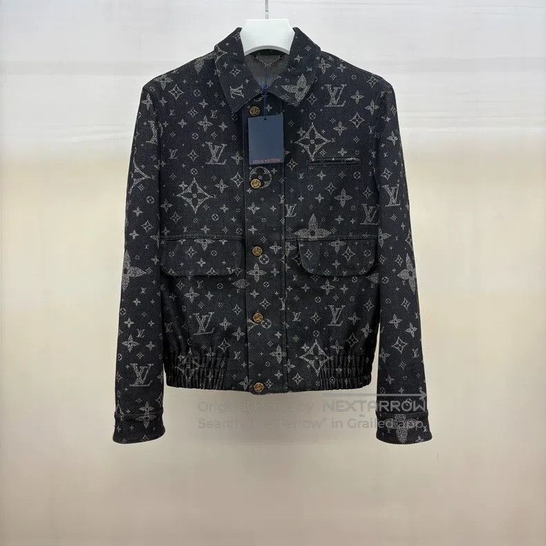 Louis Vuitton Louis Vuitton SS24 Gypsophila logo Denim Jacket Size US S / EU 44-46 / 1 - 1 Thumbnail