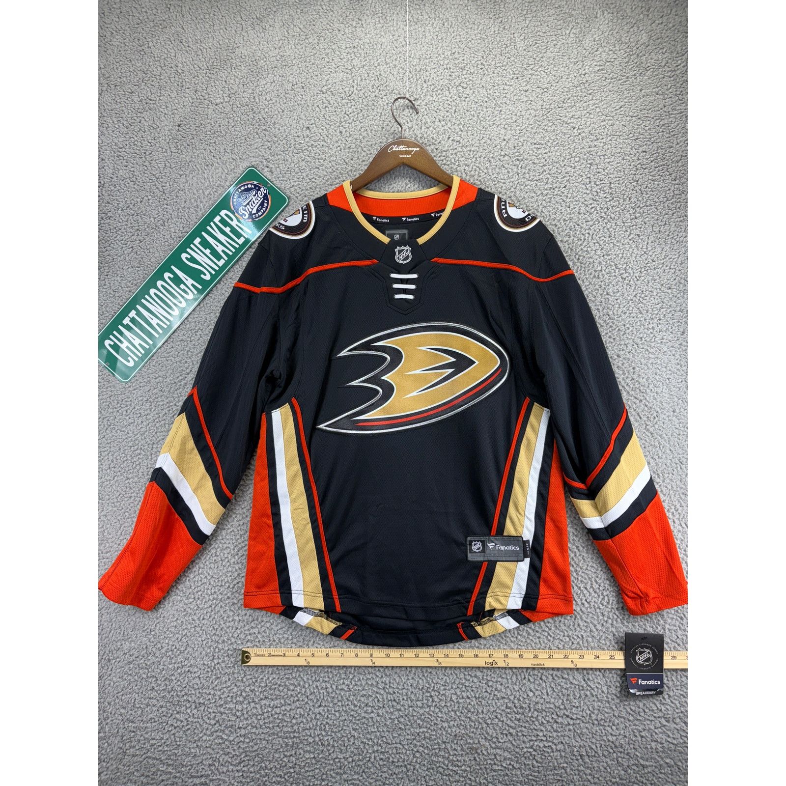Fanatics Anaheim Ducks NHL Ice Hockey Jersey Mens Small S