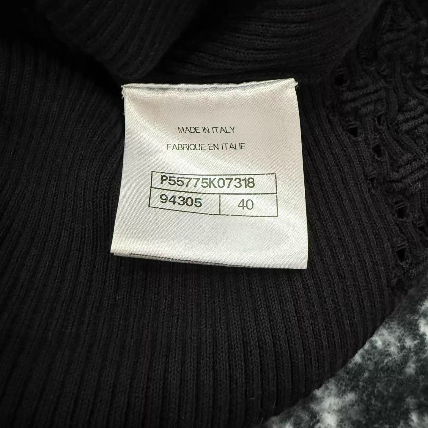 Chanel CHANEL Women's Black Openwork Knit Cardigan Size 40 Size M / US 6-8 / IT 42-44 - 4 Thumbnail