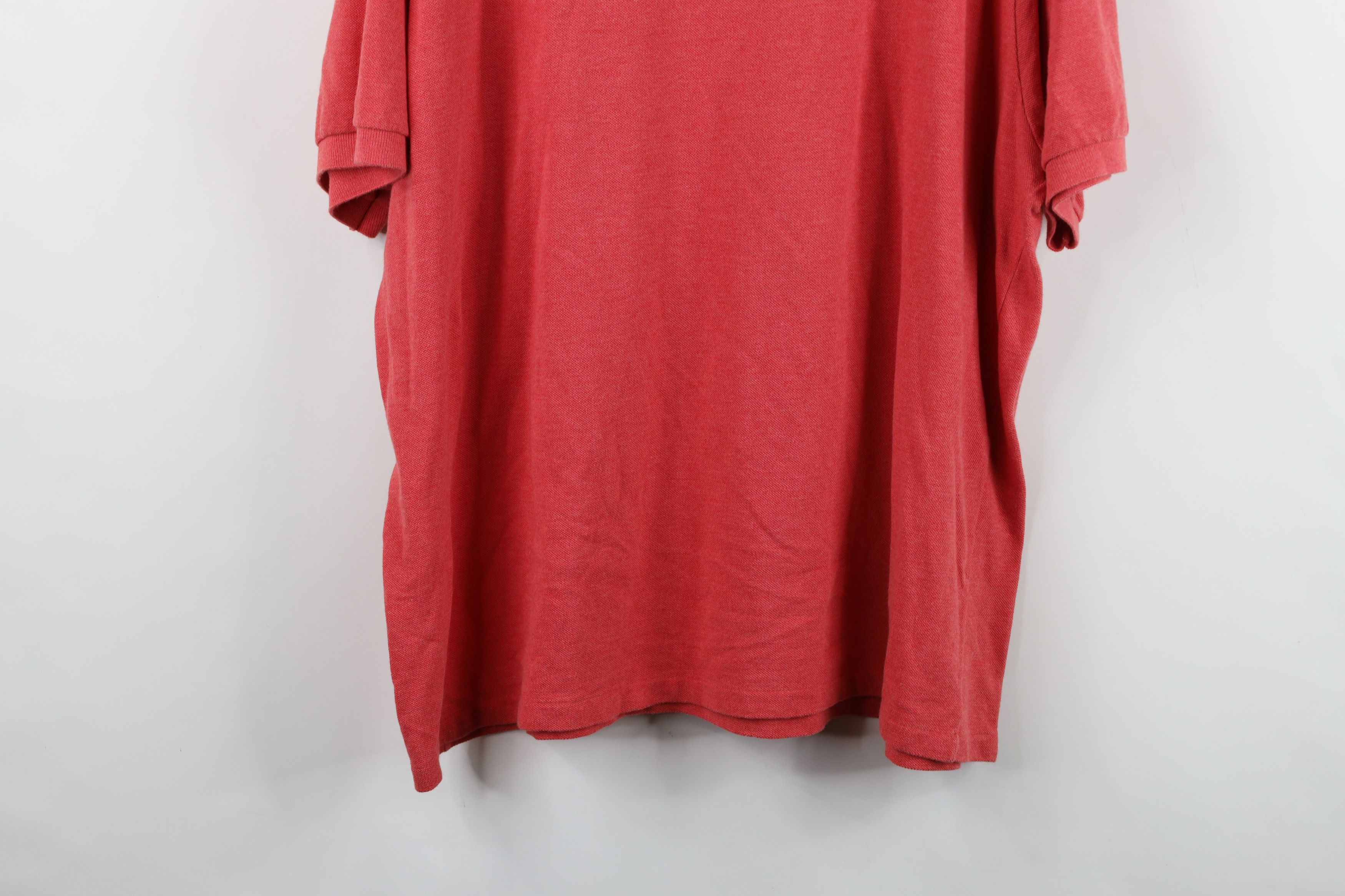 Lacoste Lacoste Faded Croc Logo Pique Cotton Golf Polo Shirt Red Size US XXL / EU 58 / 5 - 14 Thumbnail