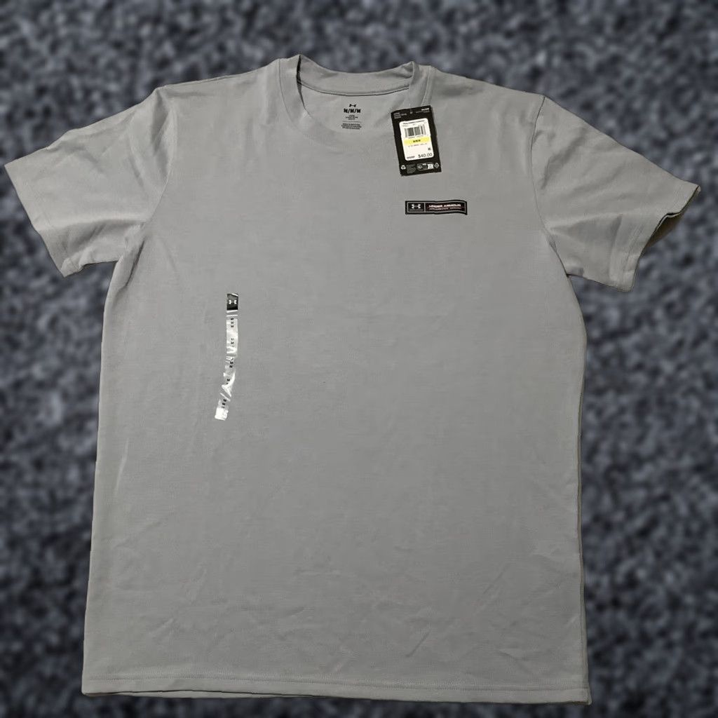 Under Armour Under Armour Shirt Mens Medium Gray UA HMI Armour Label SS Tagless Casual Tee Size US M / EU 48-50 / 2 - 1 Thumbnail