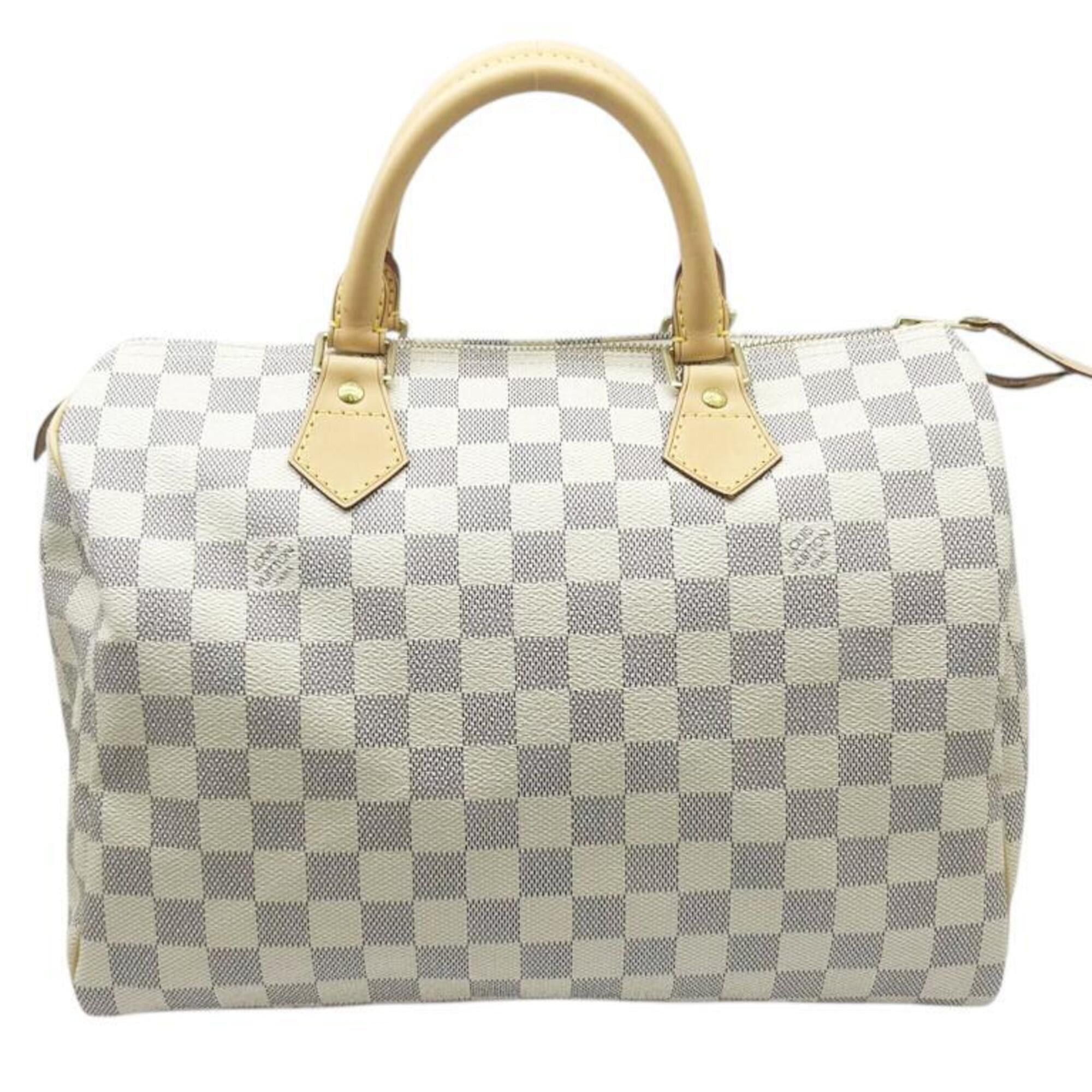 Louis Vuitton LOUIS VUITTON Damier Azur Speedy 30 M41533 SP3057 Handbag PVC Mini Boston Women's Men's Size ONE SIZE - 1 Thumbnail