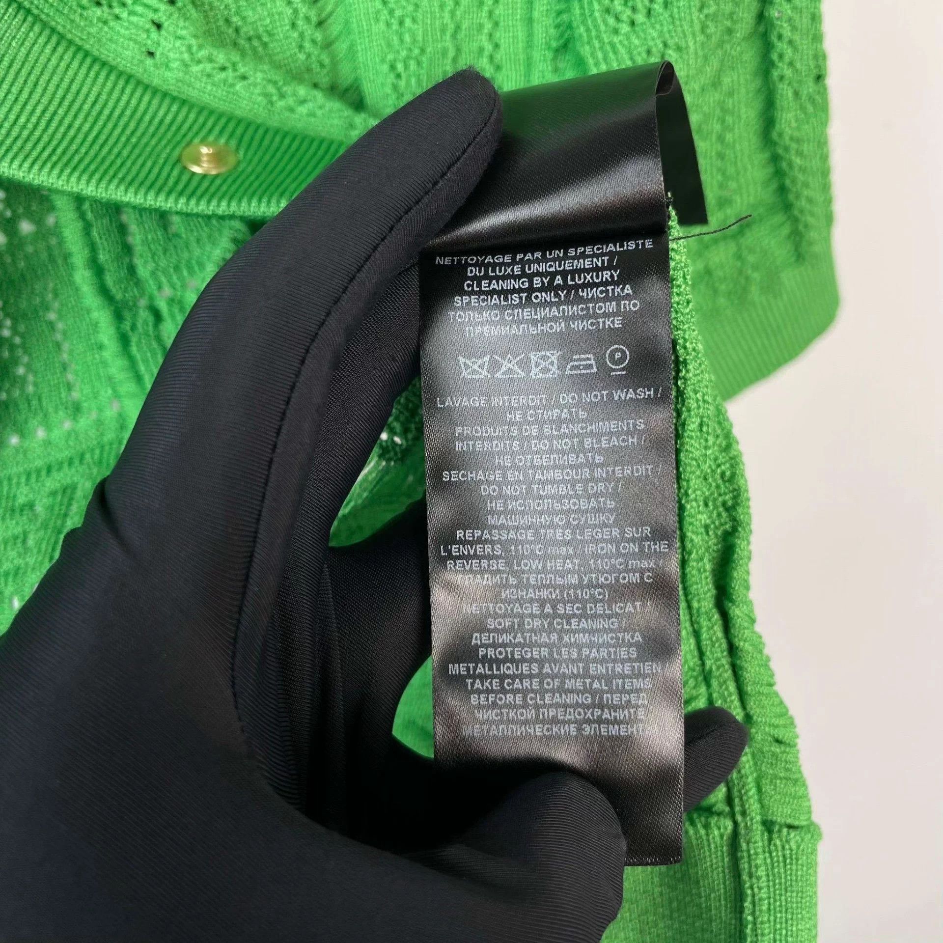 Balmain Balmain Viscose Short-Sleeve Cardigan 34 Green Size XS / US 0-2 / IT 36-38 - 6 Thumbnail