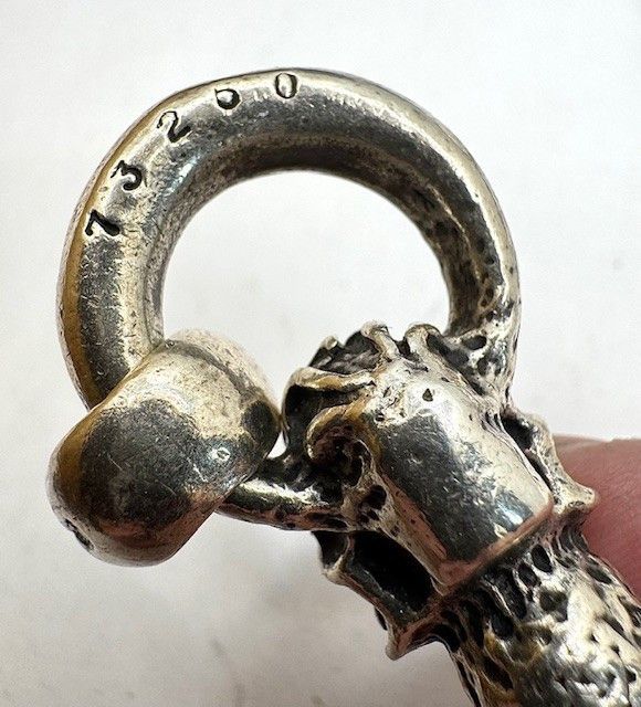 Other Starlingear Flaming Skeleton Key Sterling Silver Necklace Size ONE SIZE - 4 Thumbnail