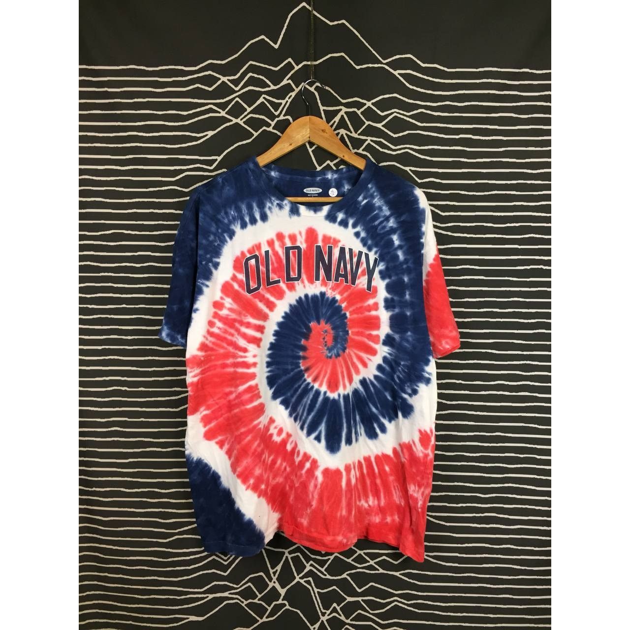 Old Navy Old Navy Spell Out Logo Spiral Tie Dye Oversized Tee Size US L / EU 52-54 / 3 - 2 Thumbnail