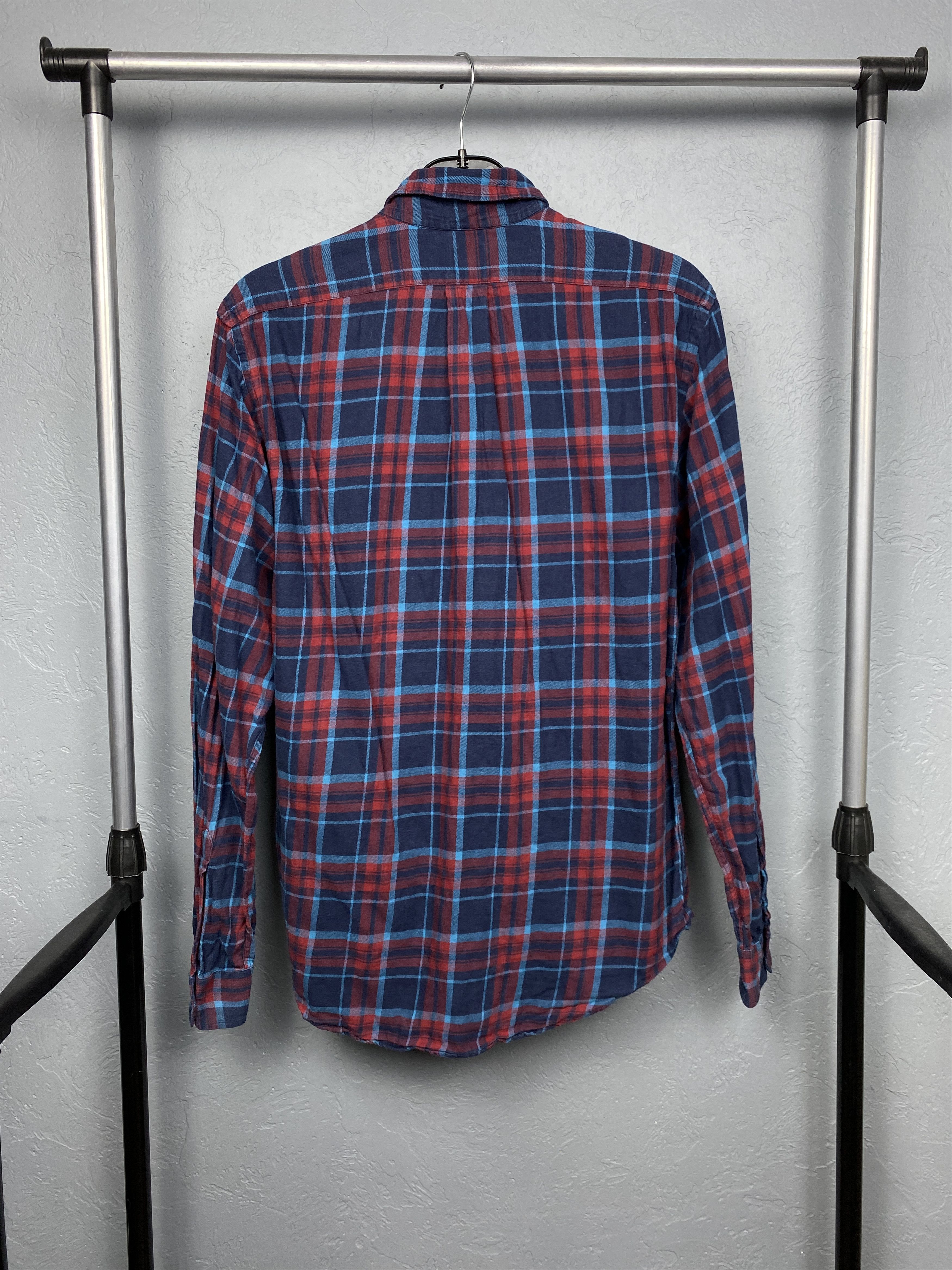 Aspesi Aspesi Vintage Mens Plaid Long Sleeve Flannel Shirt Size US S / EU 44-46 / 1 - 7 Thumbnail