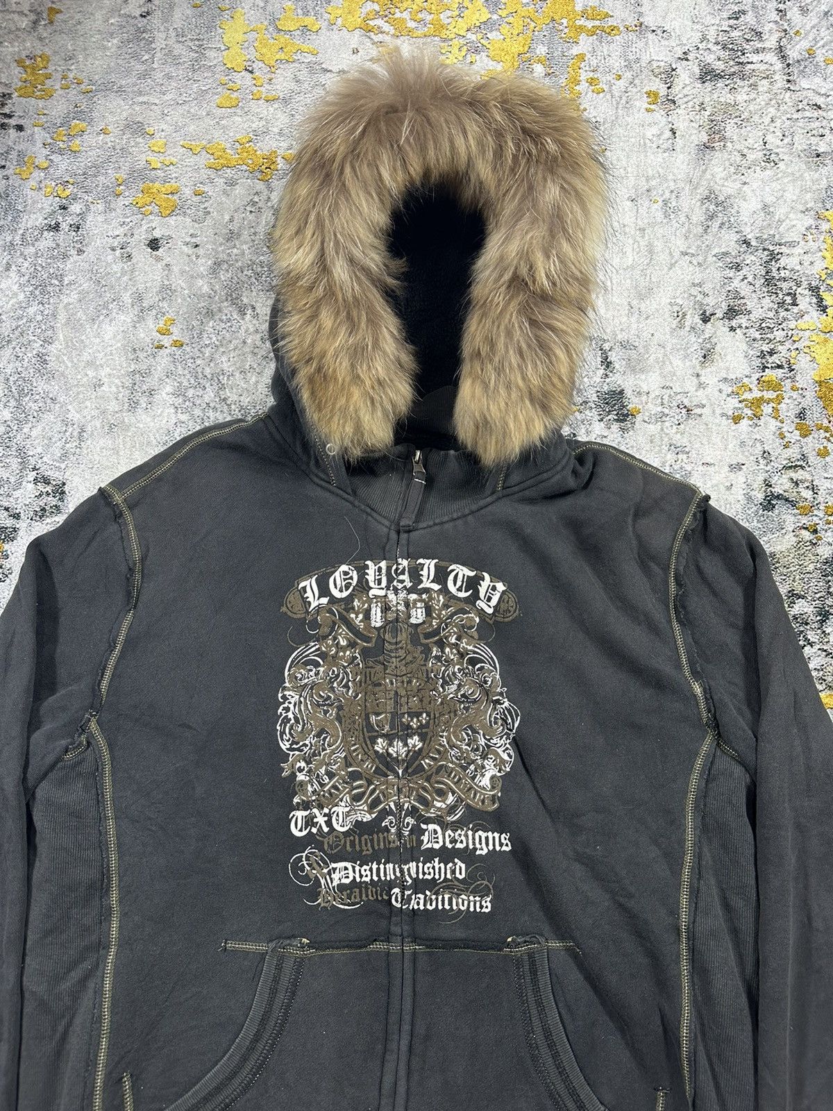 If Six Was Nine 2000s PERFECT FADED FAUX FUR IFSIXWASNINE PUNK STYLED Size US XL / EU 56 / 4 - 3 Thumbnail