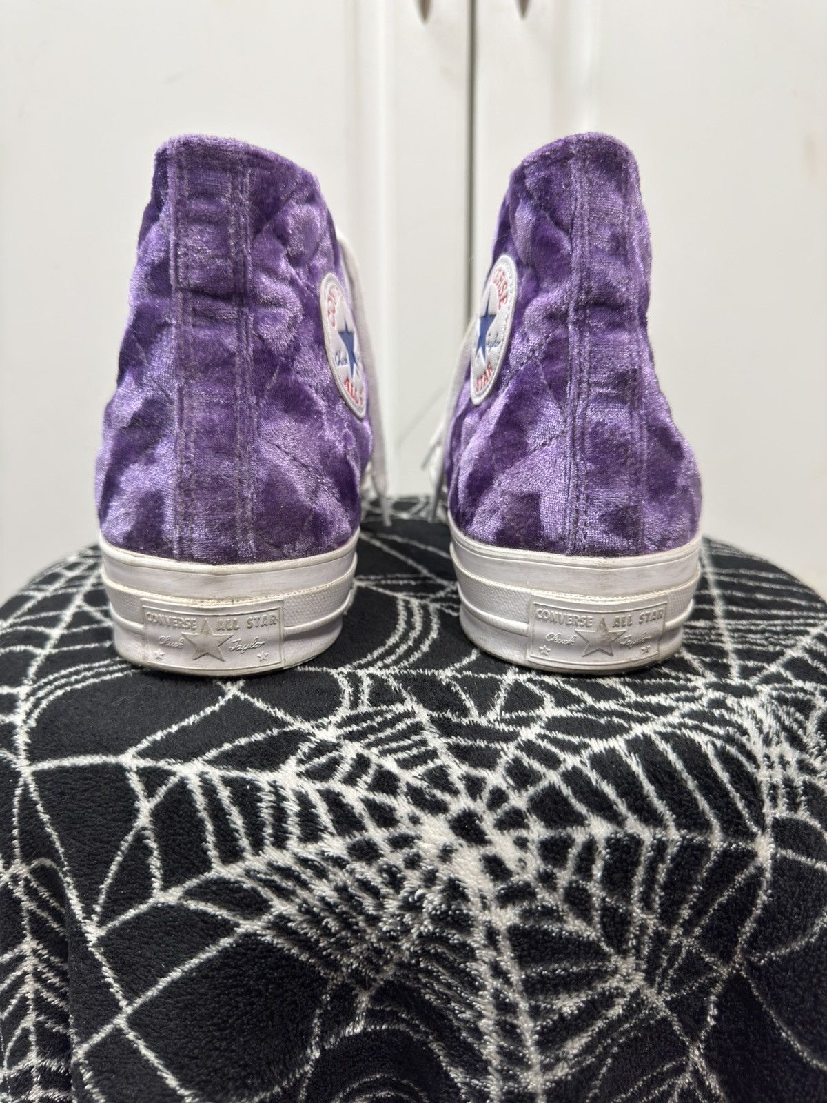 Golf le Fleur Golf converse purple velour High top Size US 9.5 / EU 42-43 - 4 Thumbnail