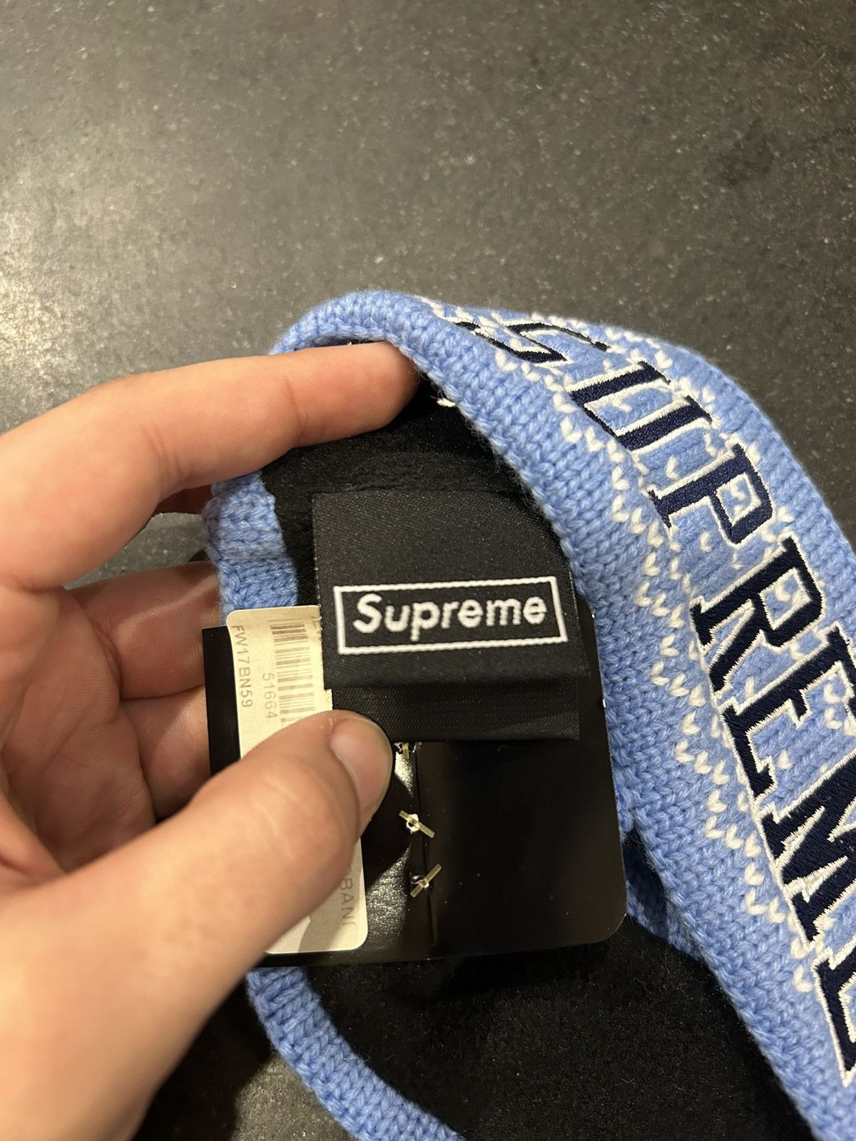 Supreme Supreme x New Era Arc Logo Headband Size ONE SIZE - 3 Thumbnail