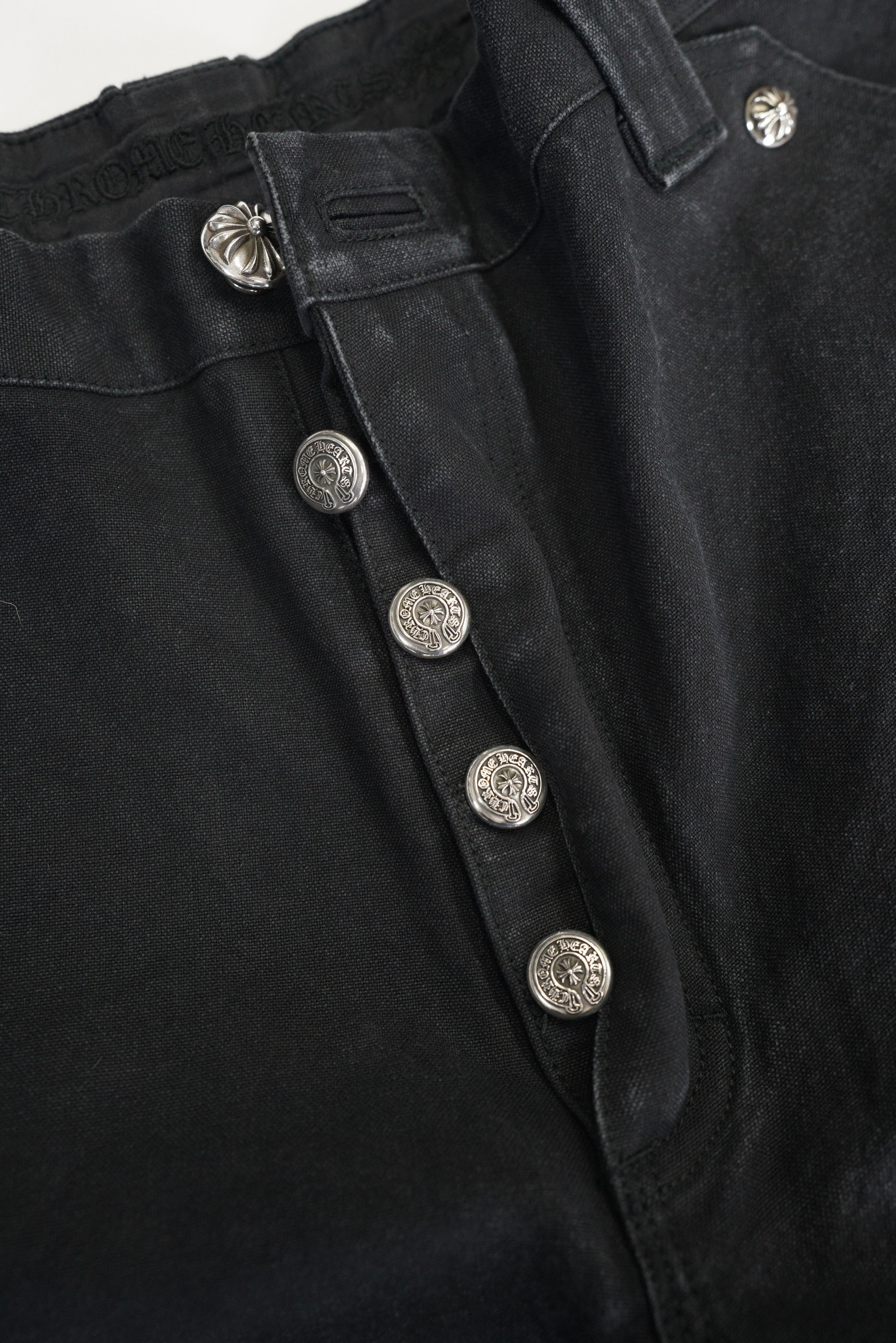 Chrome Hearts Chrome Hearts Black Leather Cross Patch Carpenter Shorts Size US 36 / EU 52 - 9 Thumbnail