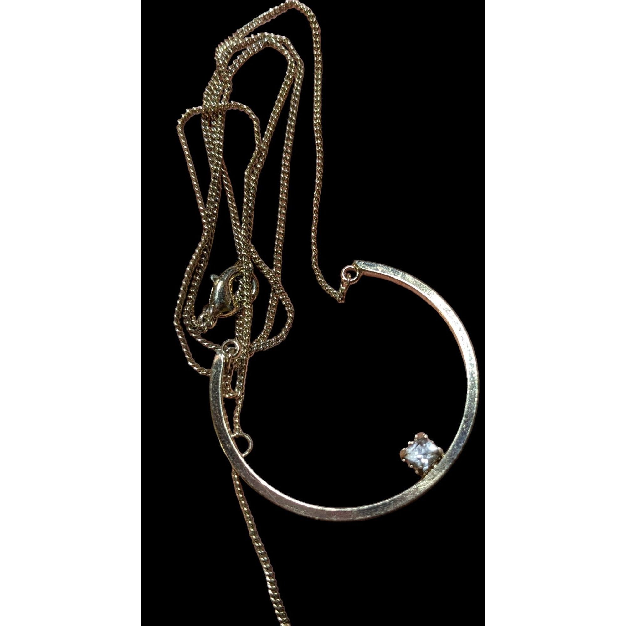 Other Retro Chic Gold Open Circle Gem Necklace Size ONE SIZE - 5 Thumbnail