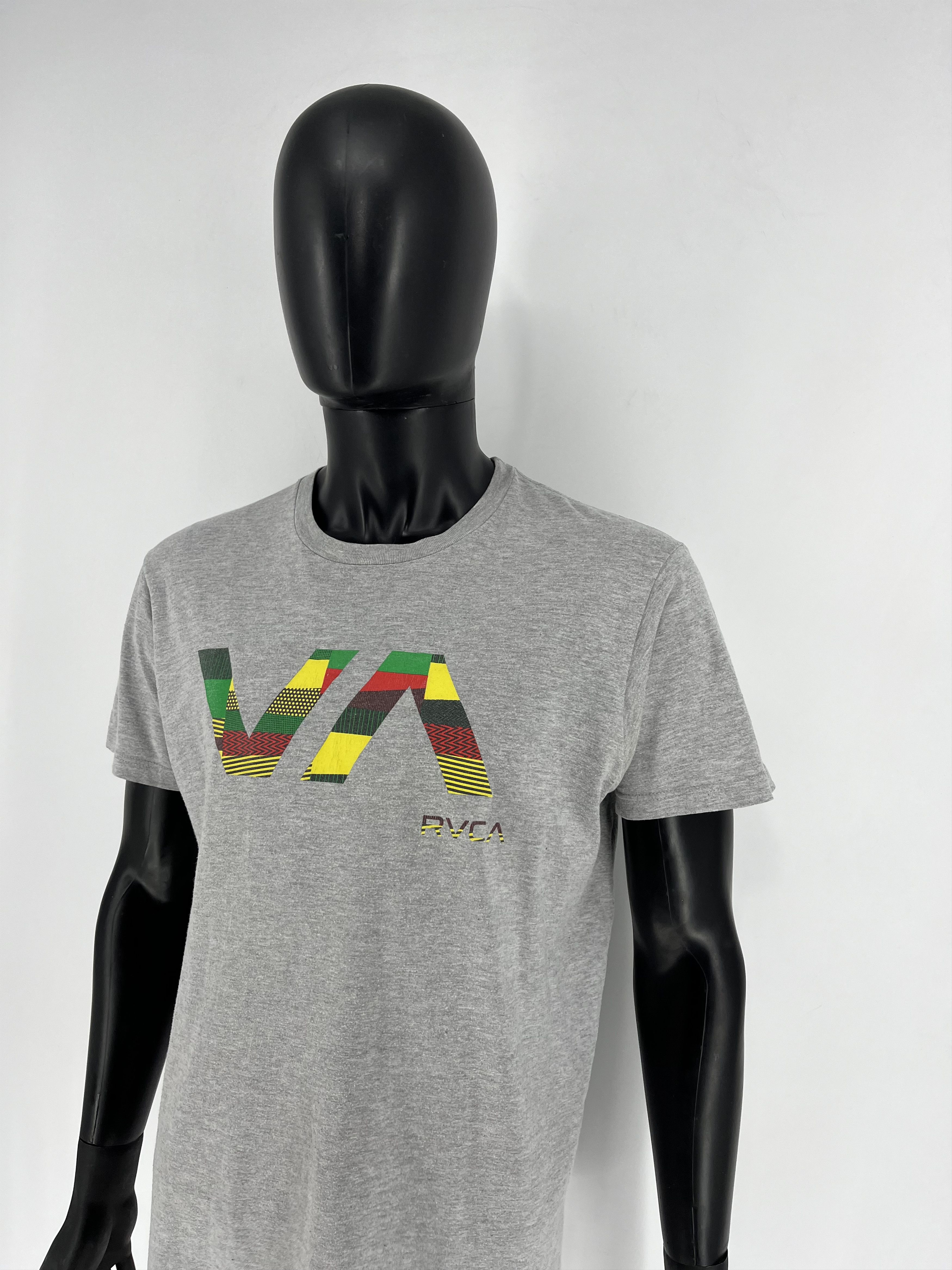 RVCA RVCA Mens Grey Graphic Tee Skater Style Size US L / EU 52-54 / 3 - 5 Thumbnail