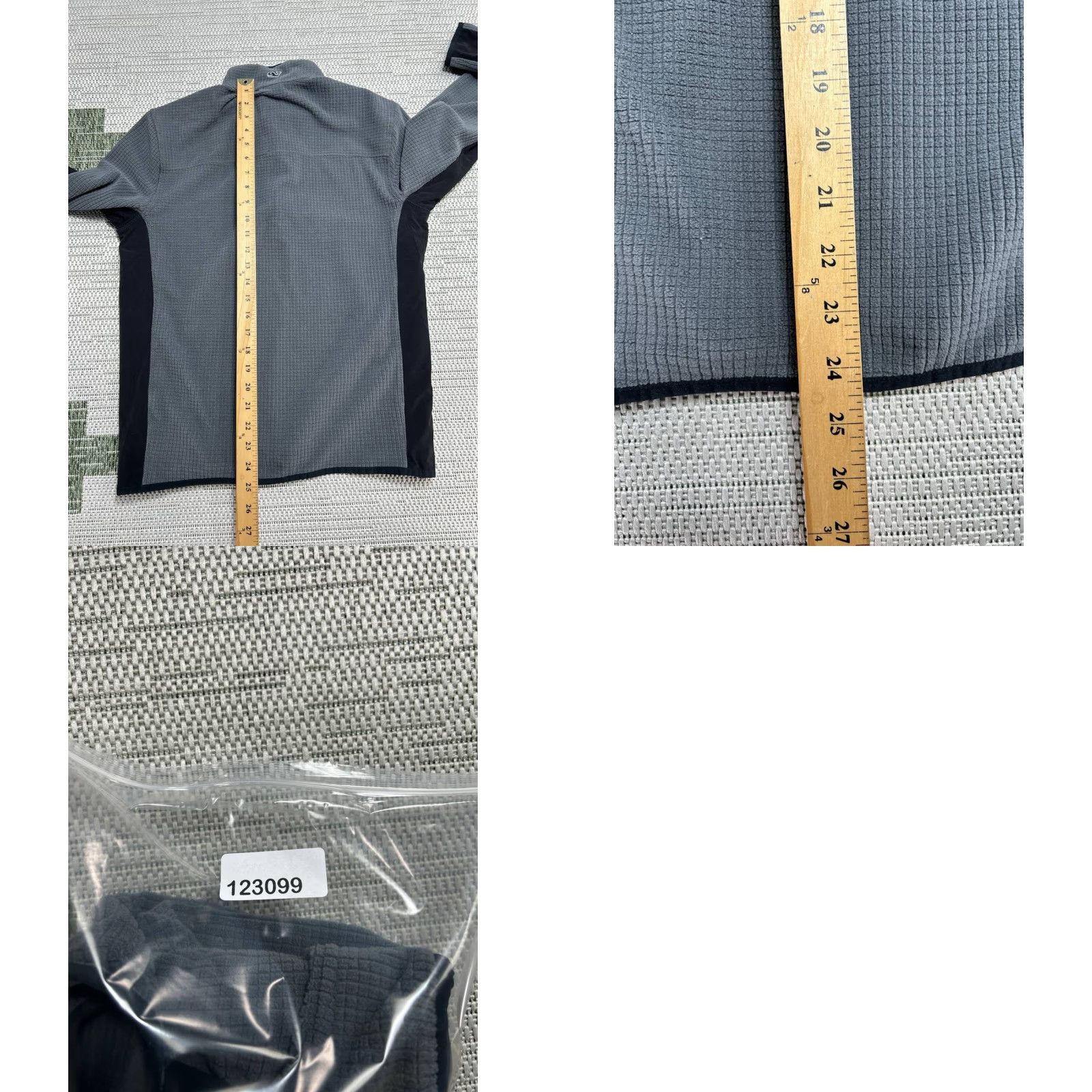 Vineyard Vines Vineyard Vines Grid Fleece Sweater Mens Small Gray Stretch Logo Quarter Zip Shirt Regular Mens Size US S / EU 44-46 / 1 - 8 Thumbnail