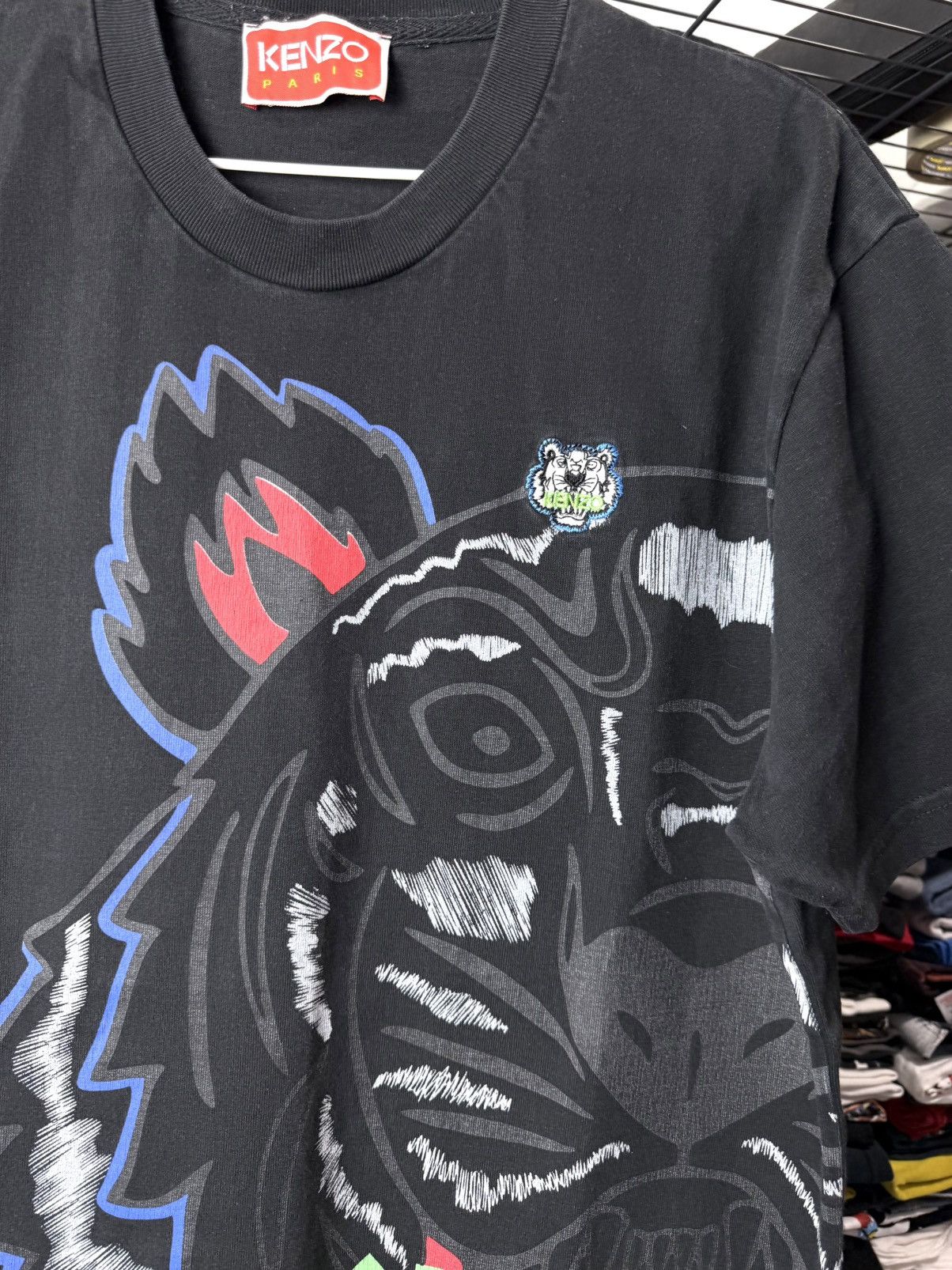 Kenzo Kenzo Paris Tiger Full Print T Shirt Size US XL / EU 56 / 4 - 3 Thumbnail