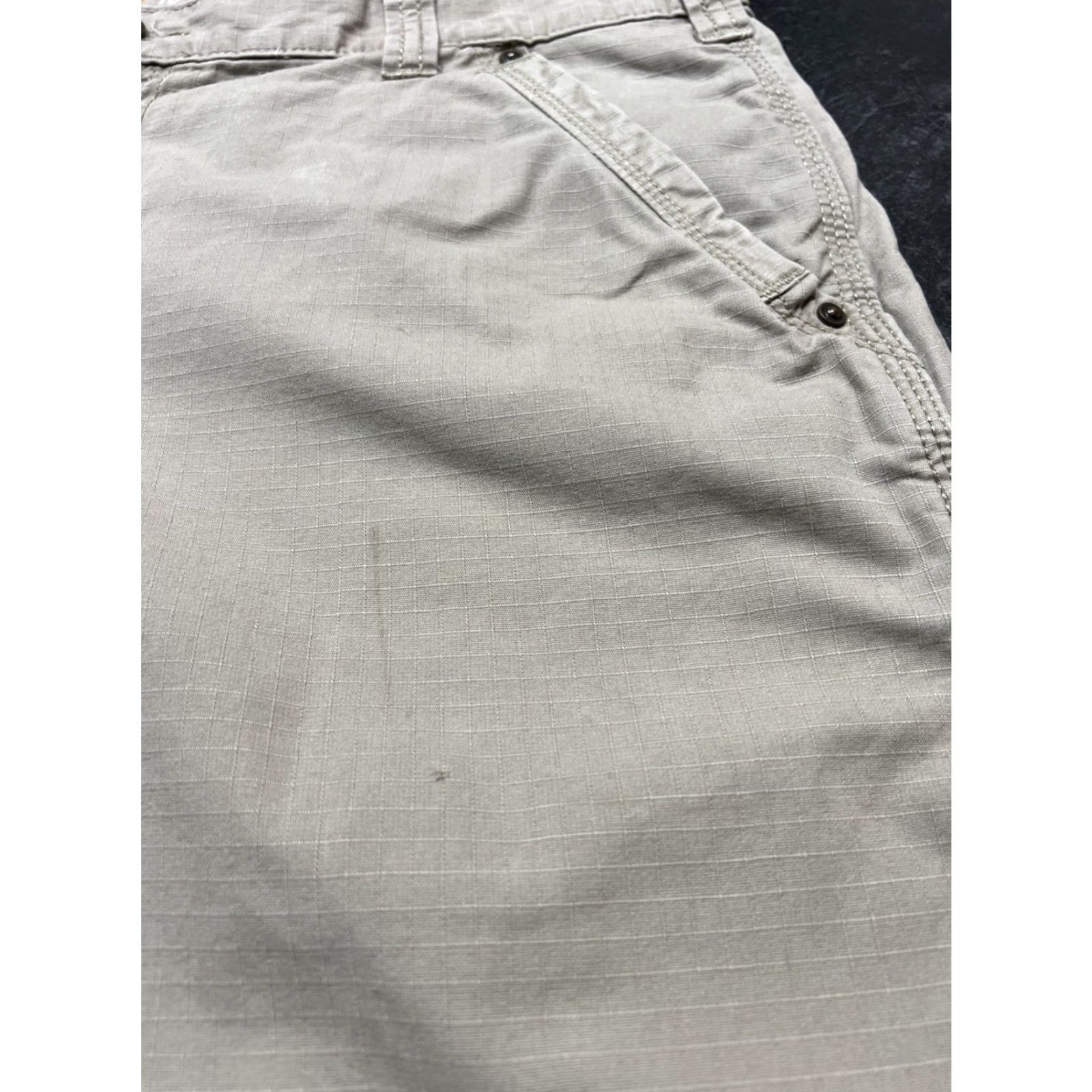 Carhartt Carhartt Men's 38 Relaxed Fit Beige Ripstop Cargo Shorts Utility Workwear Size US 38 / EU 54 - 4 Thumbnail