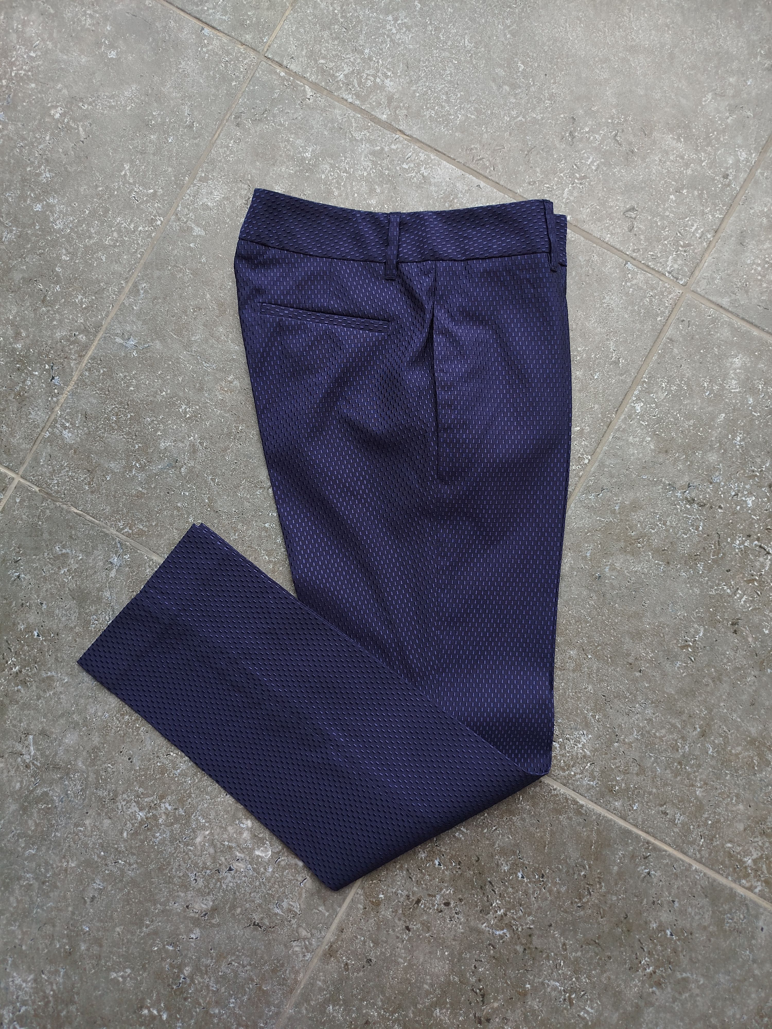 Gucci Gucci Dress Pants Jacquard Pockets Wool Silk Blend 2009 Size 26" / US 2 / IT 38 - 2 Thumbnail