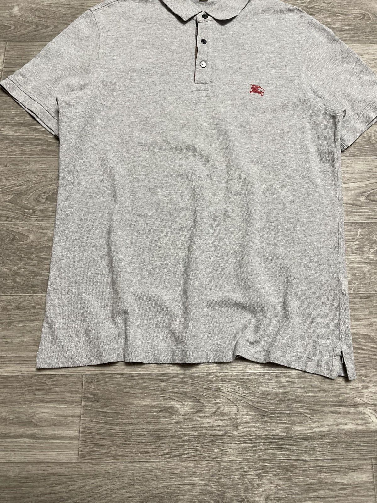Vintage Burberry Gray Polo Shirt Luxury