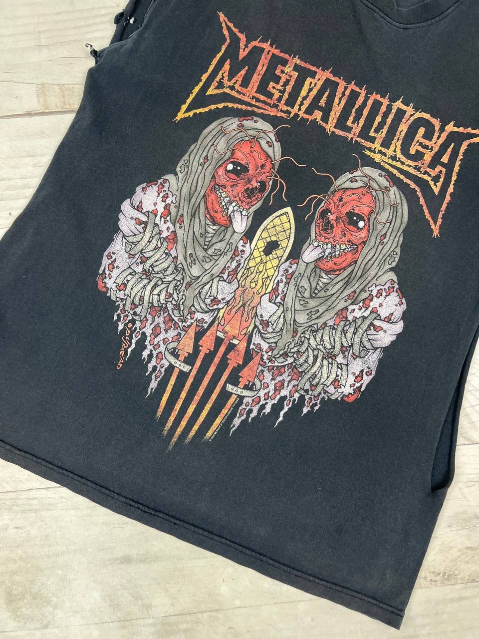 Metallica Vintage Metallica 2003 2004 World Tour T shirt Size US L / EU 52-54 / 3 - 4 Thumbnail