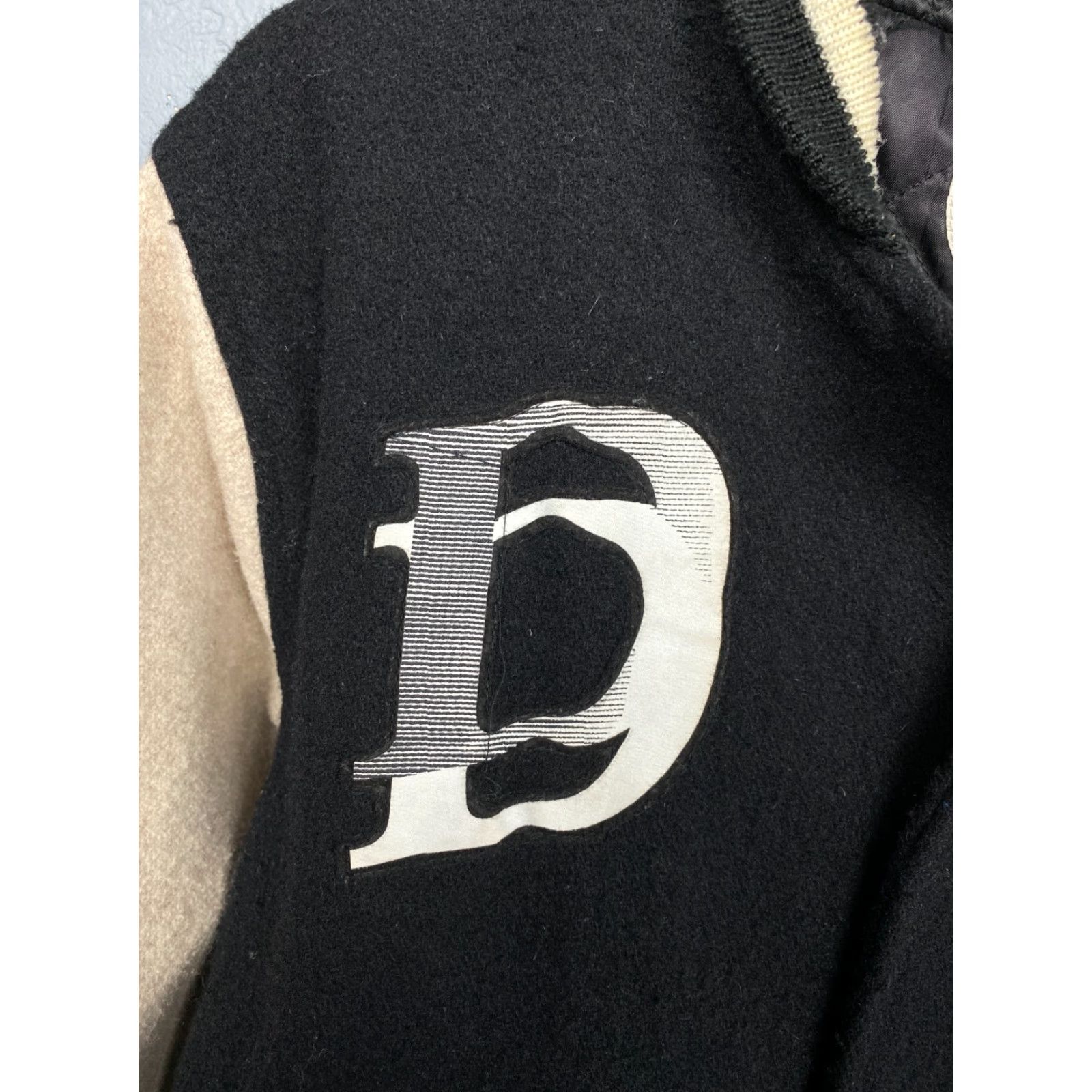 Vintage Drop Dead Mens Varsity Wool Bomber Jacket M Black - Jacket, Bomber, Wool, Men’s, Vintage-Style, Logo, Regular Fit, Size M Size US M / EU 48-50 / 2 - 3 Thumbnail