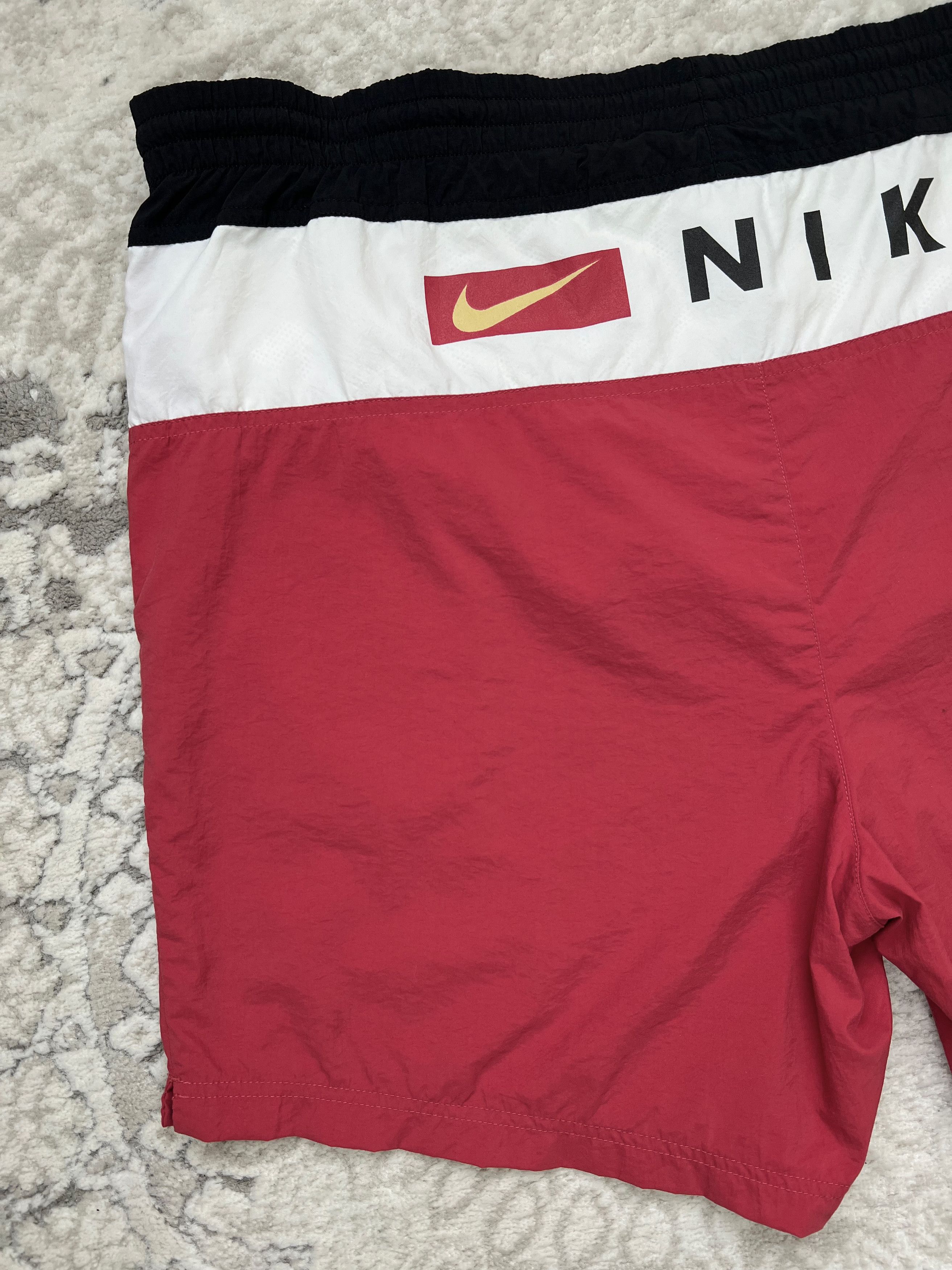 Nike × Vintage Vintage 90s Nike Swim Shorts with Embroidered Swoosh Size US 40 / EU 56 - 12 Thumbnail