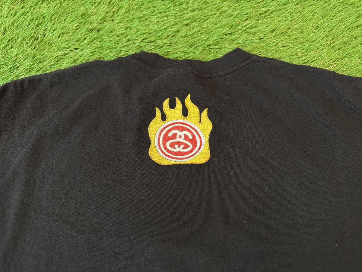 Stussy Vintage Stussy Posse Skull Flames Y2K Double Sided Shirt 90s Size US M / EU 48-50 / 2 - 7 Thumbnail