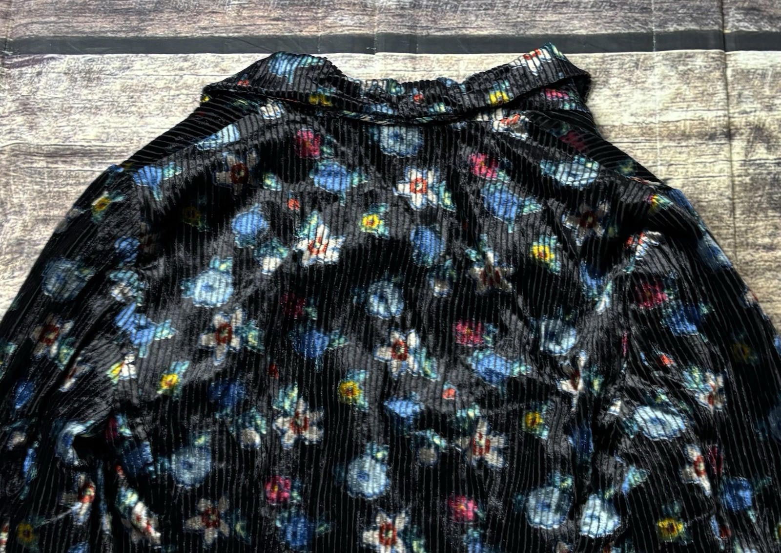 Anthropologie Anthropologie Ett:Twa Blazer Jacket Women's 6 Floral Velvet Size M / US 6-8 / IT 42-44 - 7 Thumbnail