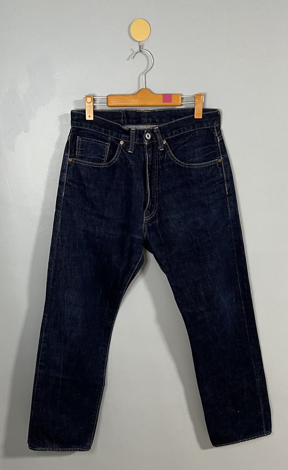 Bape Bape selvedge denim jeans ape head embroided Size US 31 - 1 Thumbnail