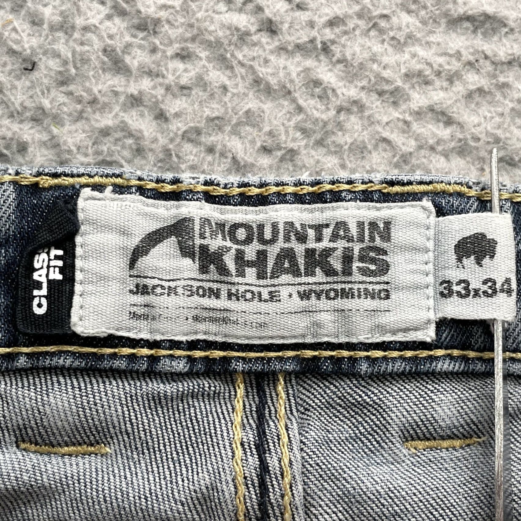 Mountain Khakis Mountain Khakis Jeans Mens 30x32 Straight Whisker Western Outdoor Workwear Gorp Blue Denim Cotton Spandex 5-Pocket Mens Regular Jeans Size US 30 / EU 46 - 7 Thumbnail