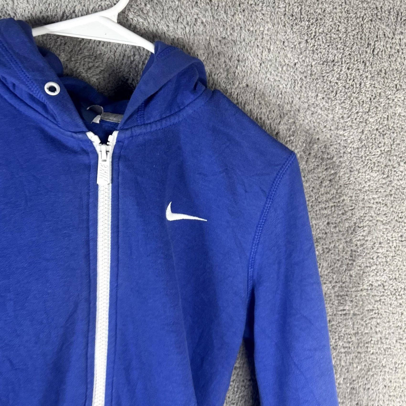Nike Nike Hoodie Mens M Blue Lightweight Jersey Full Zip Swoosh Logo Sweatshirt Size US M / EU 48-50 / 2 - 4 Thumbnail
