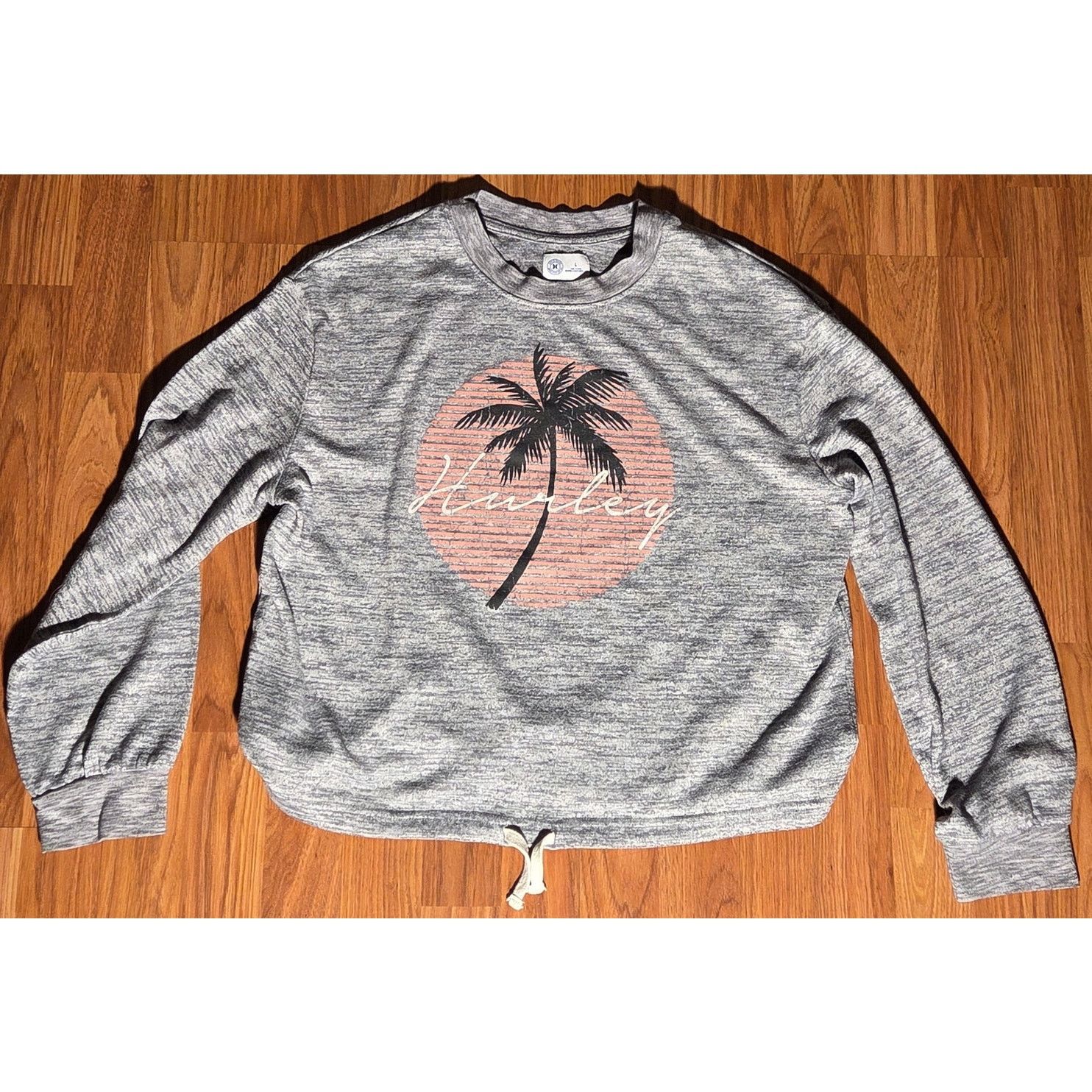 Hurley Hurley Heather Grey Long Sleeve Graphic T-Shirt - Large Size L / US 10 / IT 46 - 3 Thumbnail