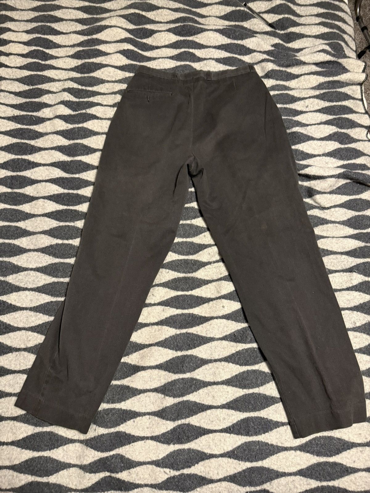 Vintage 70s black dress pants work pants Size US 30 / EU 46 - 2 Thumbnail