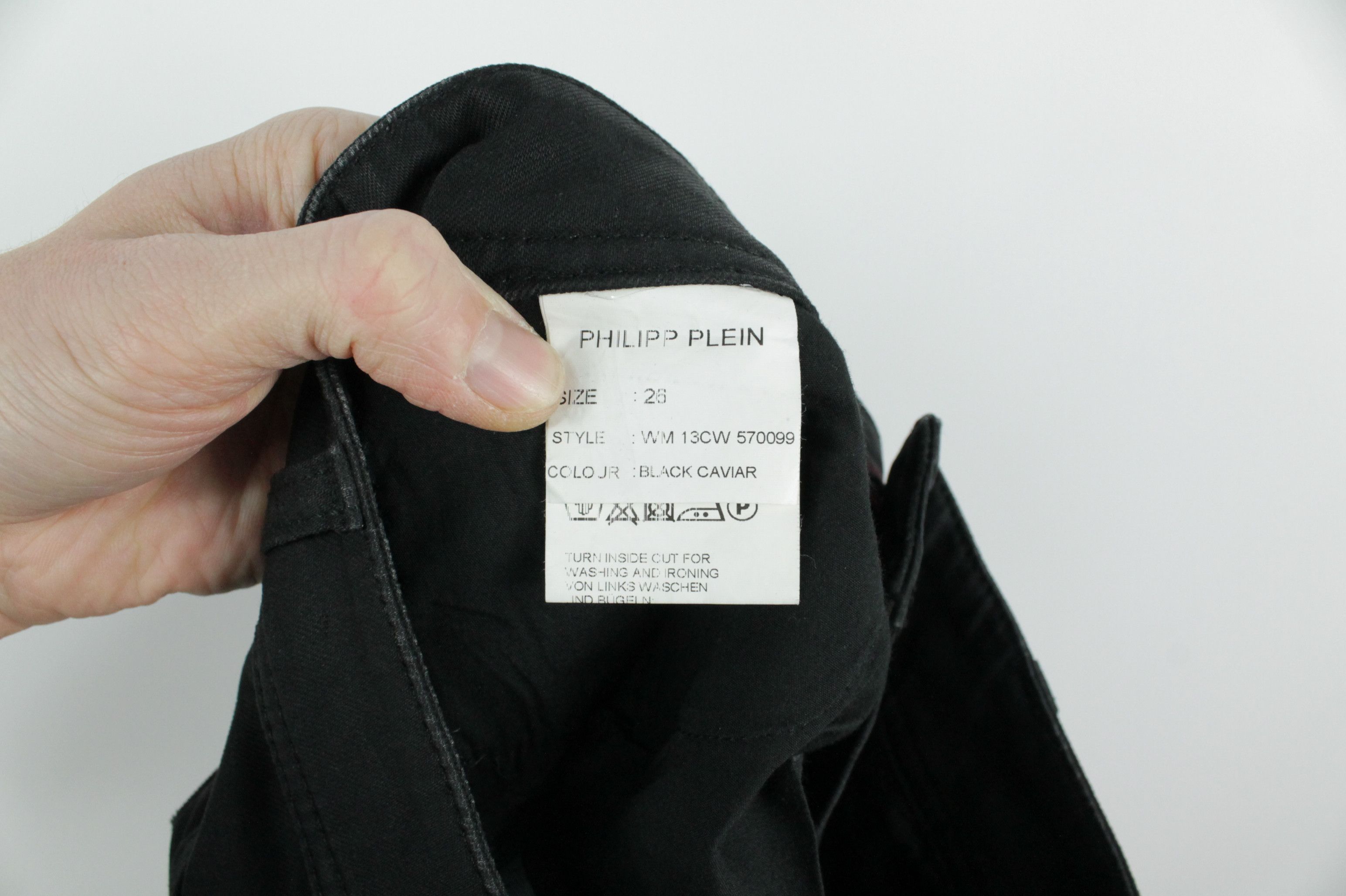 Designer × Philipp Plein Philipp Plein Strawberry Cheesecake Black Denim Women Jeans Size 26" / US 2 / IT 38 - 14 Thumbnail