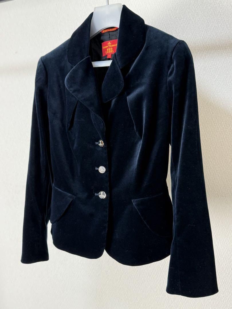 Vivienne Westwood vivienne westwood Black Velvet Blazer Size S / US 4 / IT 40 - 2 Thumbnail