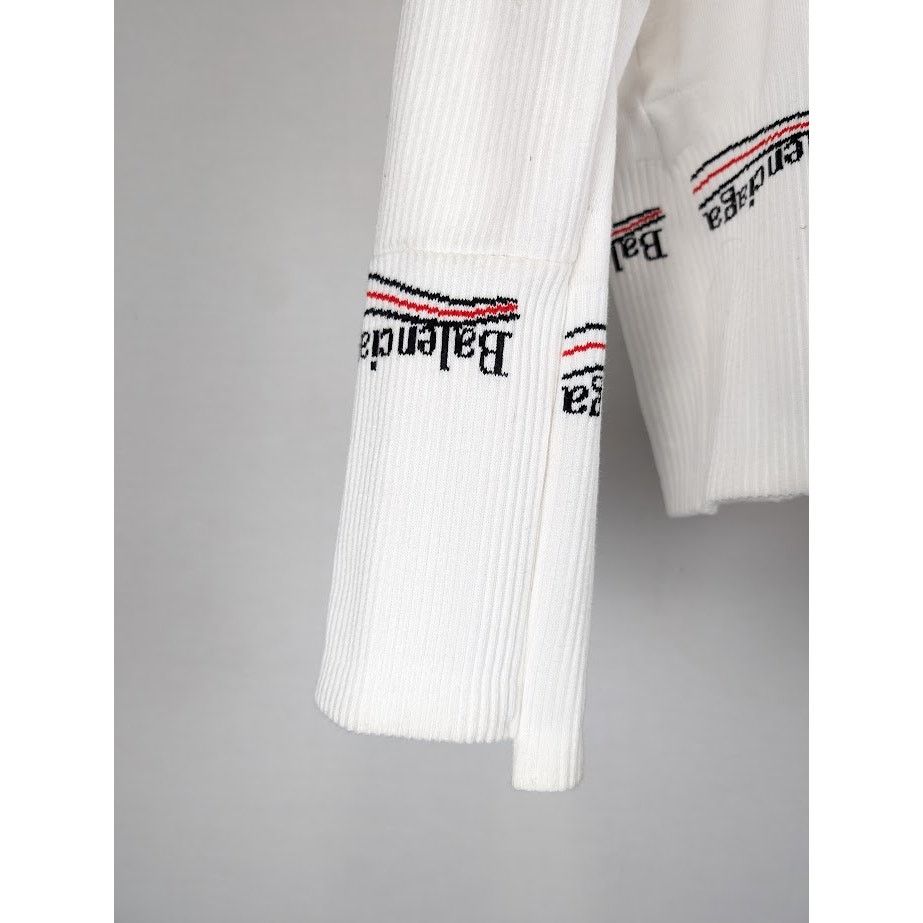Balenciaga o1rshd1 Socks Jumper Political Tennis Socks in White Size US S / EU 44-46 / 1 - 6 Thumbnail