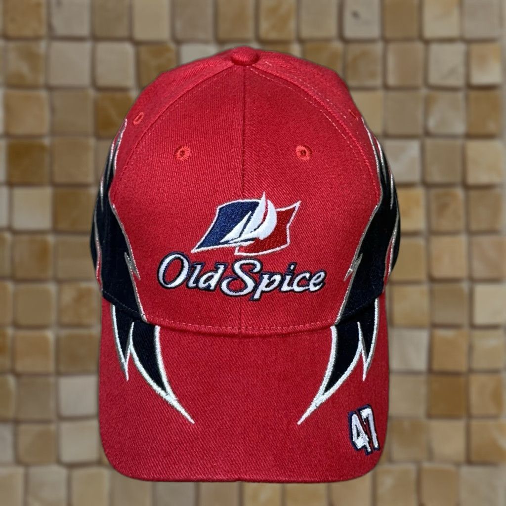 Vintage Old Spice Cap Unisex-Adult Talladega Nights Cal Naughton Jr Baseball Cap Adjustable One-Size Red Size ONE SIZE - 1 Thumbnail