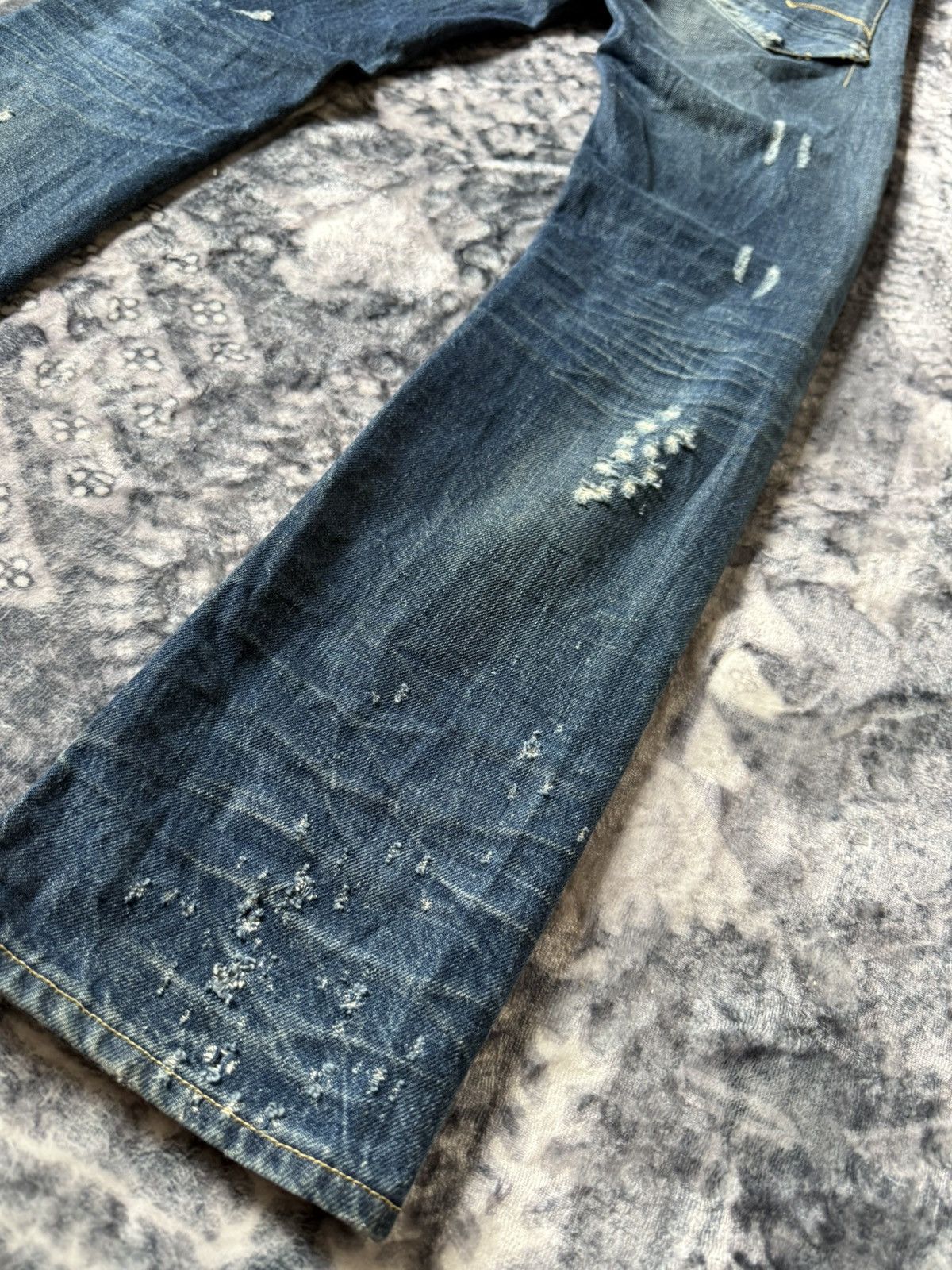G-Star G Star Raw Distressed Radar Slim Stacked Jeans Size US 28 / EU 44 - 16 Thumbnail