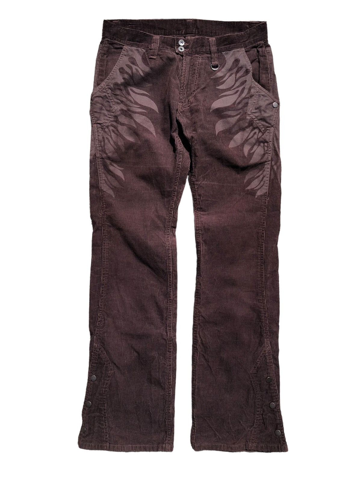 Nicole Club Nicole Club For Men tribal design flare pants Size US 32 / EU 48 - 1 Thumbnail